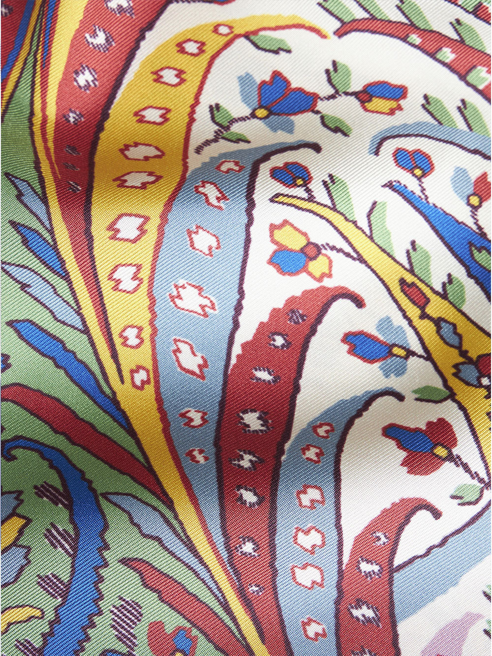 Etro Floral-print Silk Jacket In White