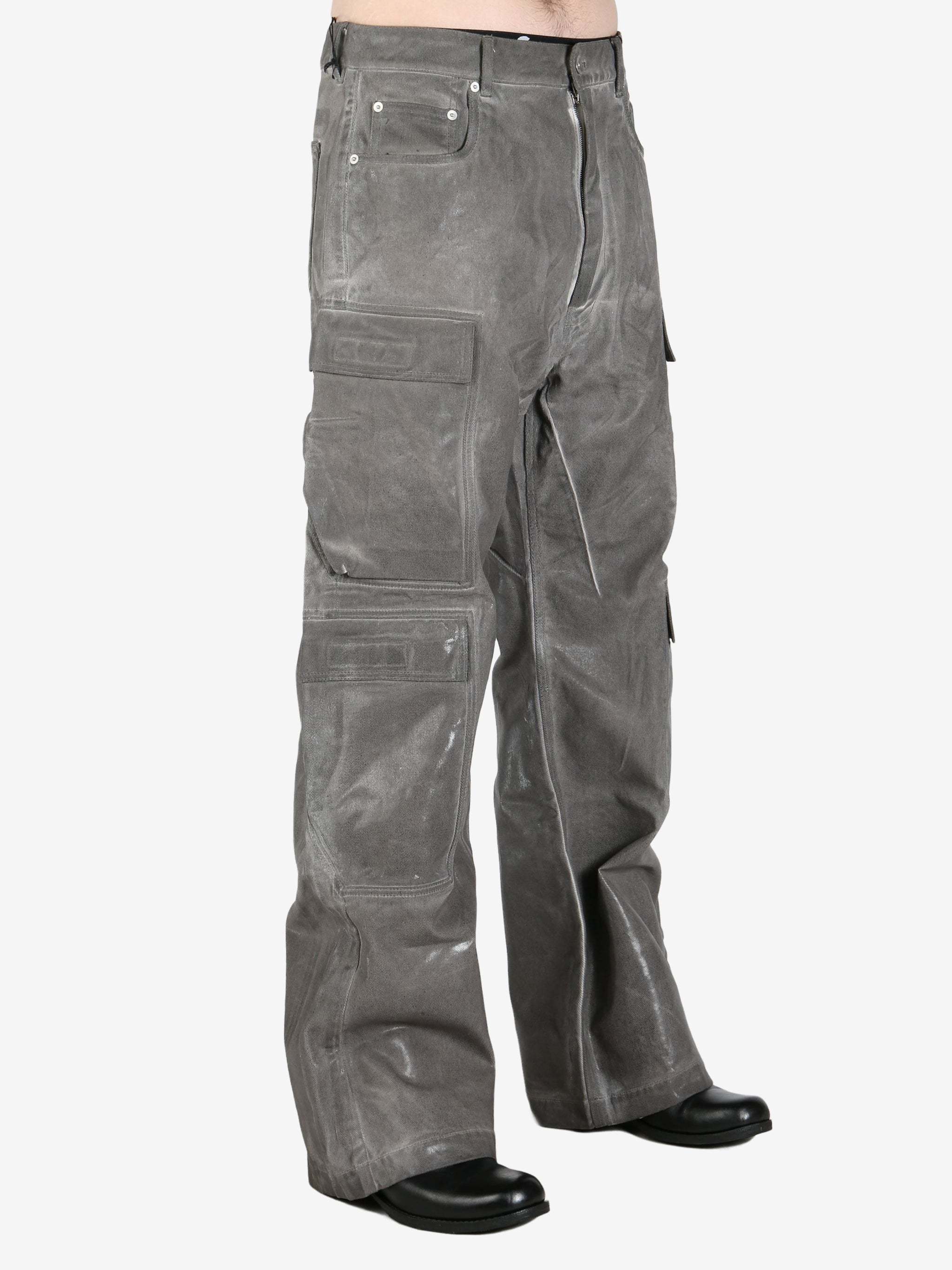Rick Owens Drkshdw Work Jeans In Gray