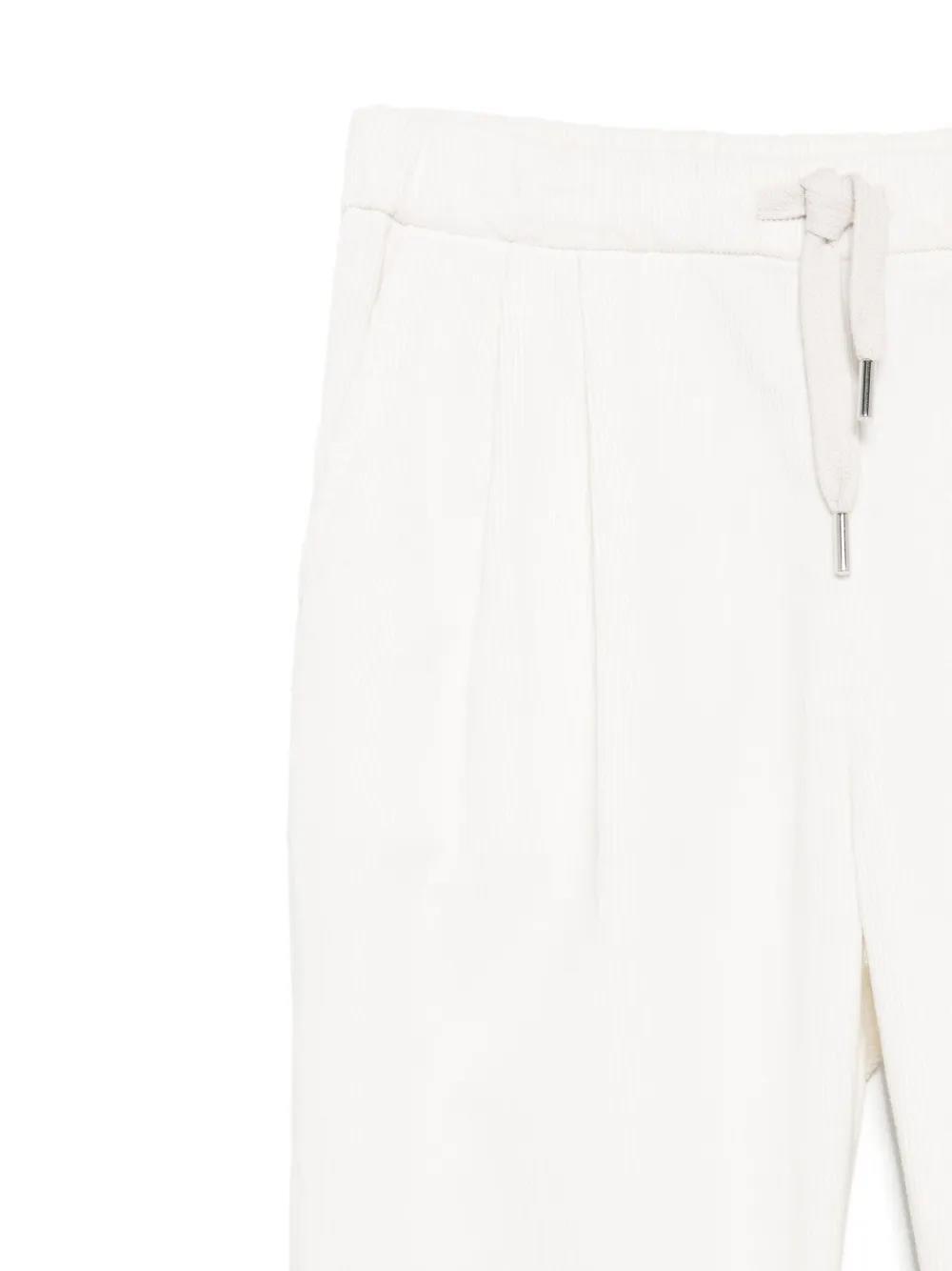 Brunello Cucinelli Drawstring Pants In White