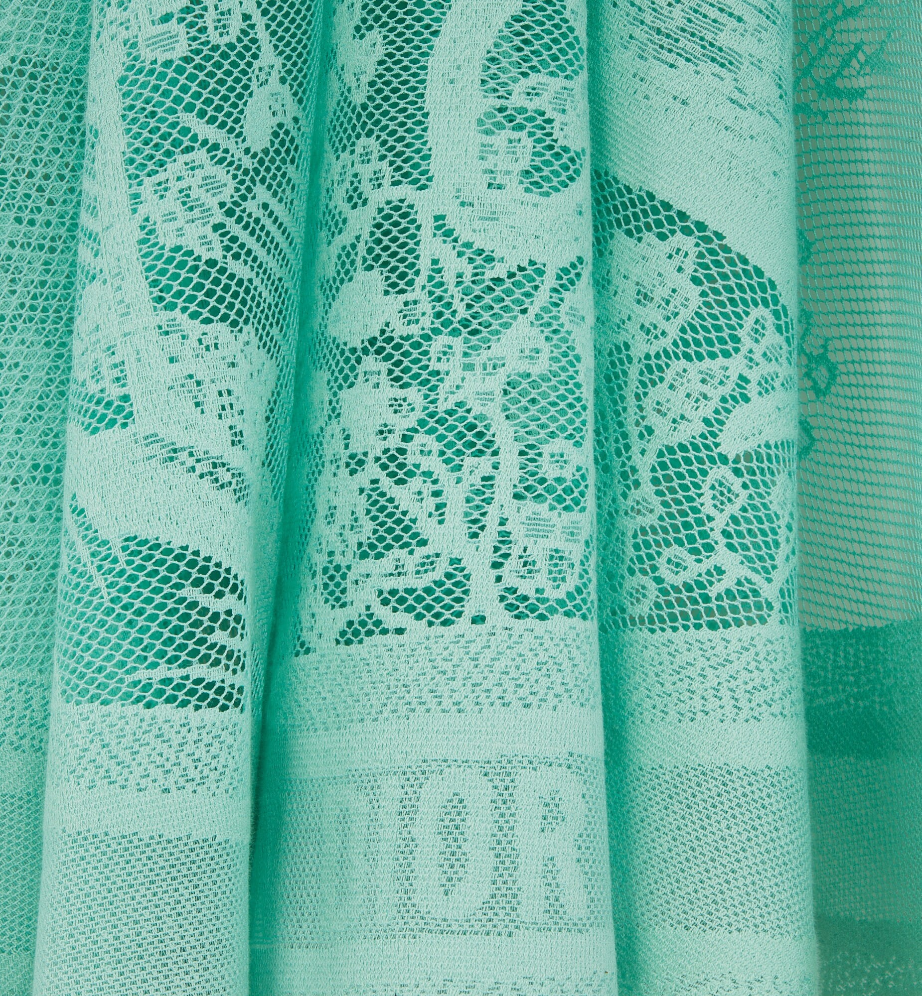 Dior Iviera Flared Mid-length Skirt In Green