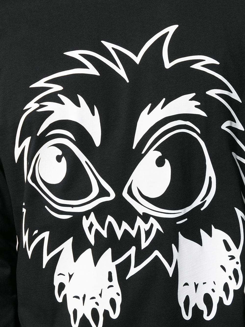 Mcq By Alexander Mcqueen Monster Pattern Printed Hoodie In Black