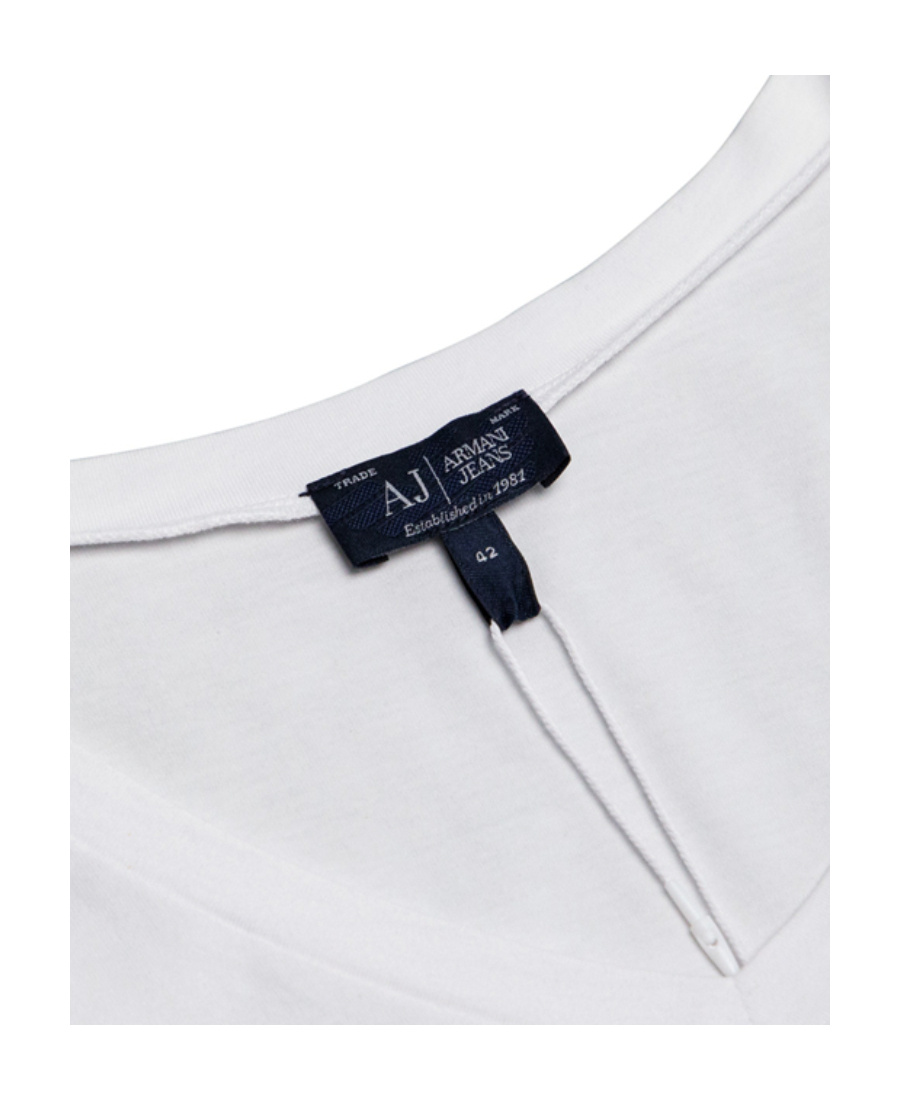 Armani Jeans Logo Long-sleeved T-shirt In White