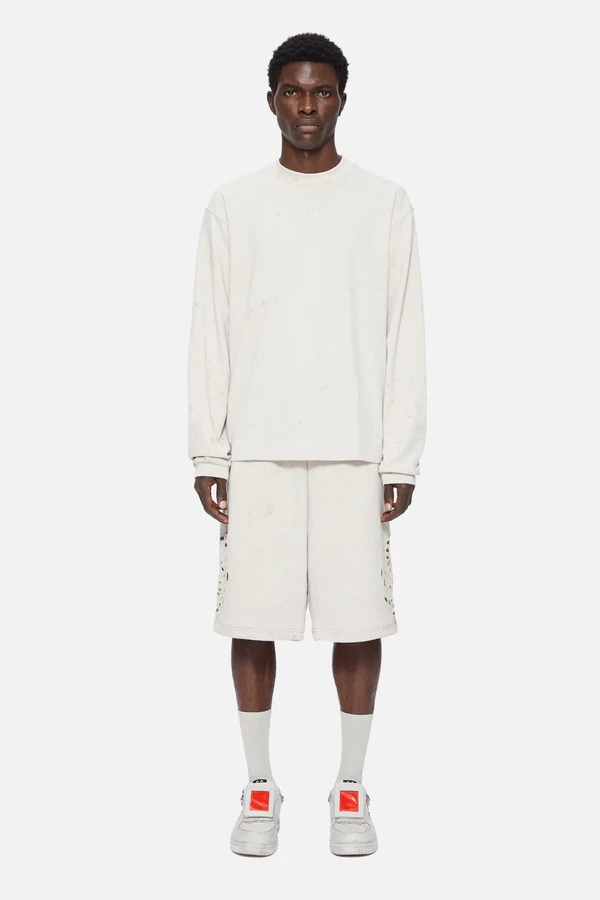 44 Label Group Trip Cotton Sweatshirt In White