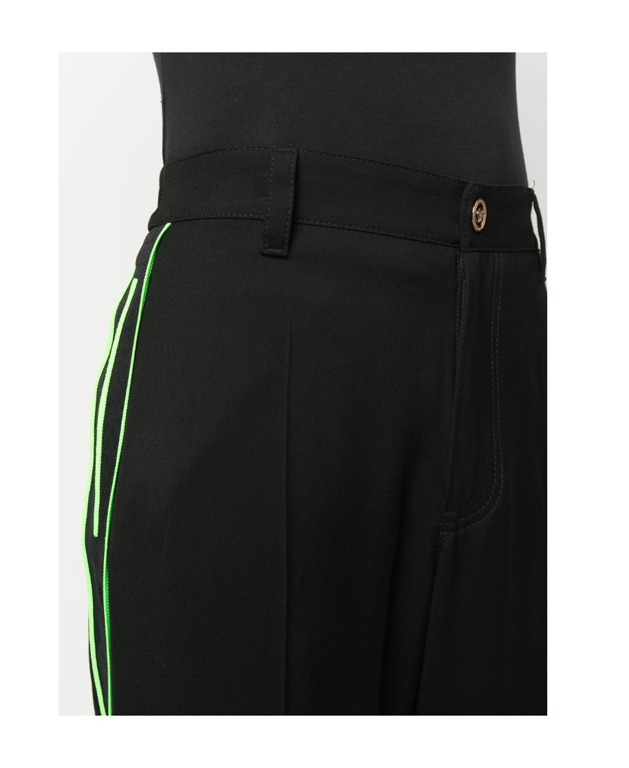 Versace Men's Logoed Side Stripes Track-pants In Black