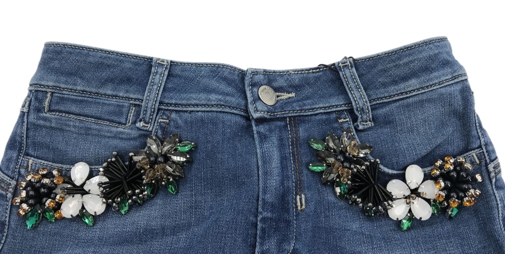 Sportmax Logo Details Jeans In Blue