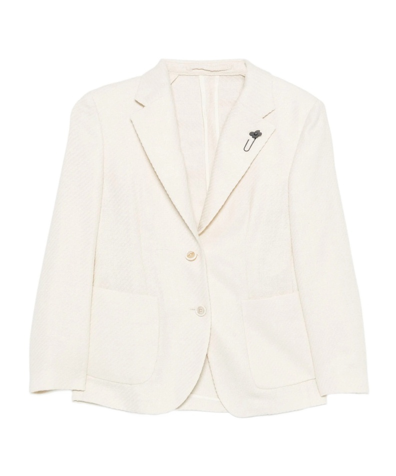 Lardini Single-breasted Blazer In White