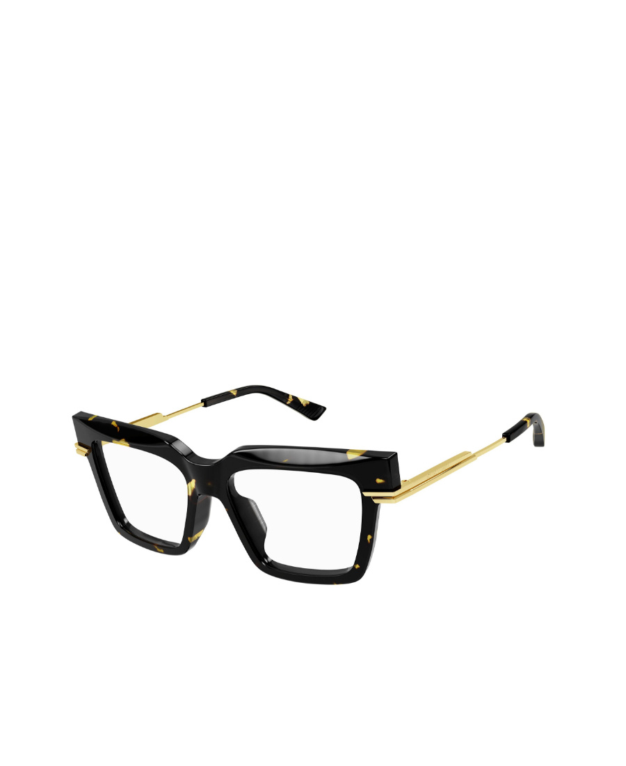 Bottega Veneta Bv1243o Tortoiseshell-effect Square-frame Glasses In Green