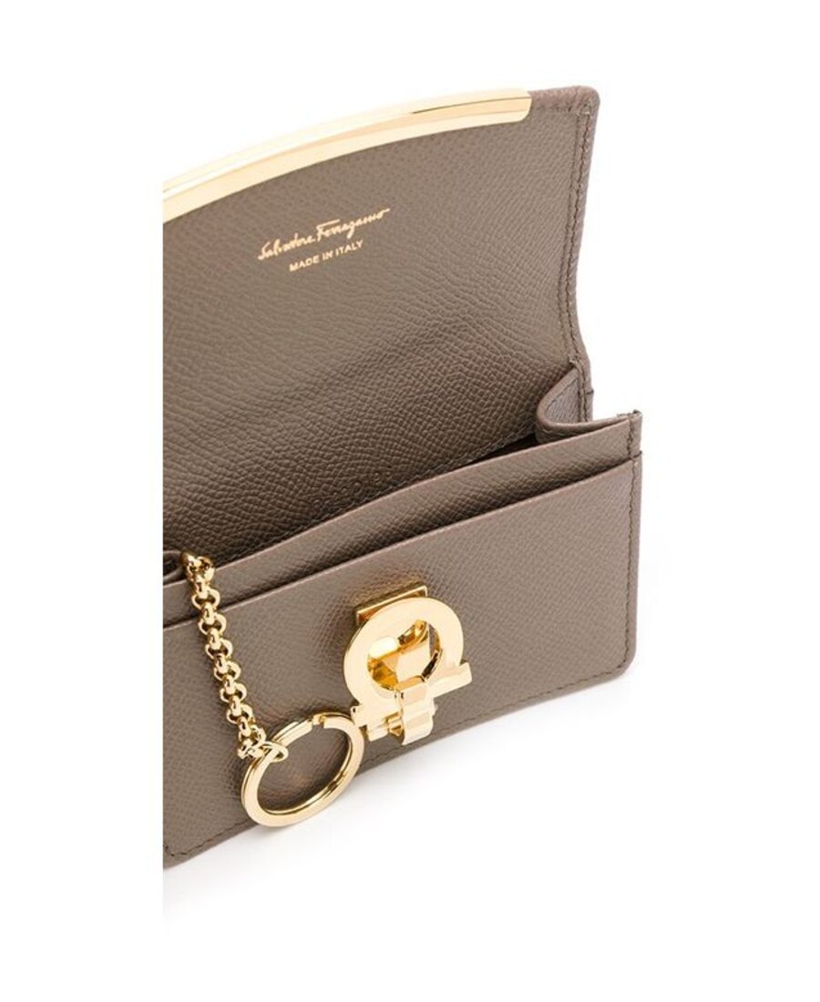 FERRAGAMO LOGO FASTENING PURSE