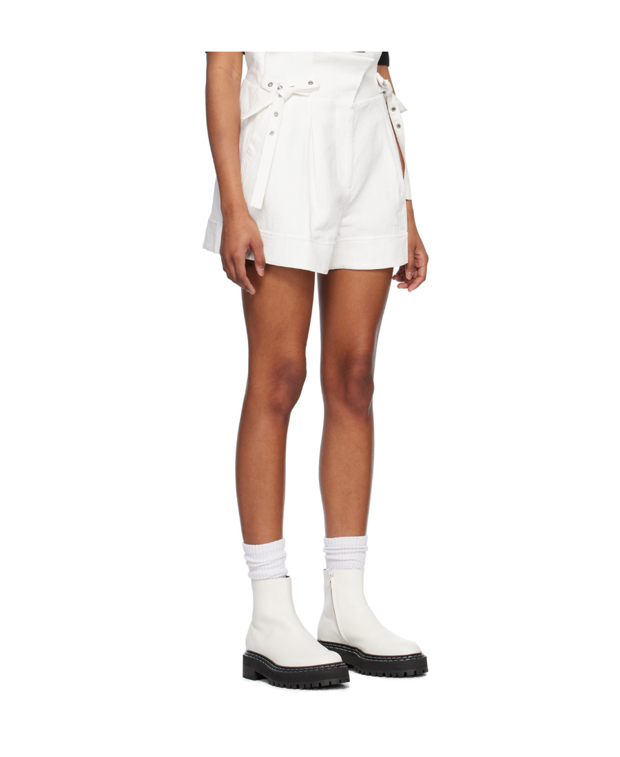 3.1 Phillip Lim Paperbag High Waist Shorts In White
