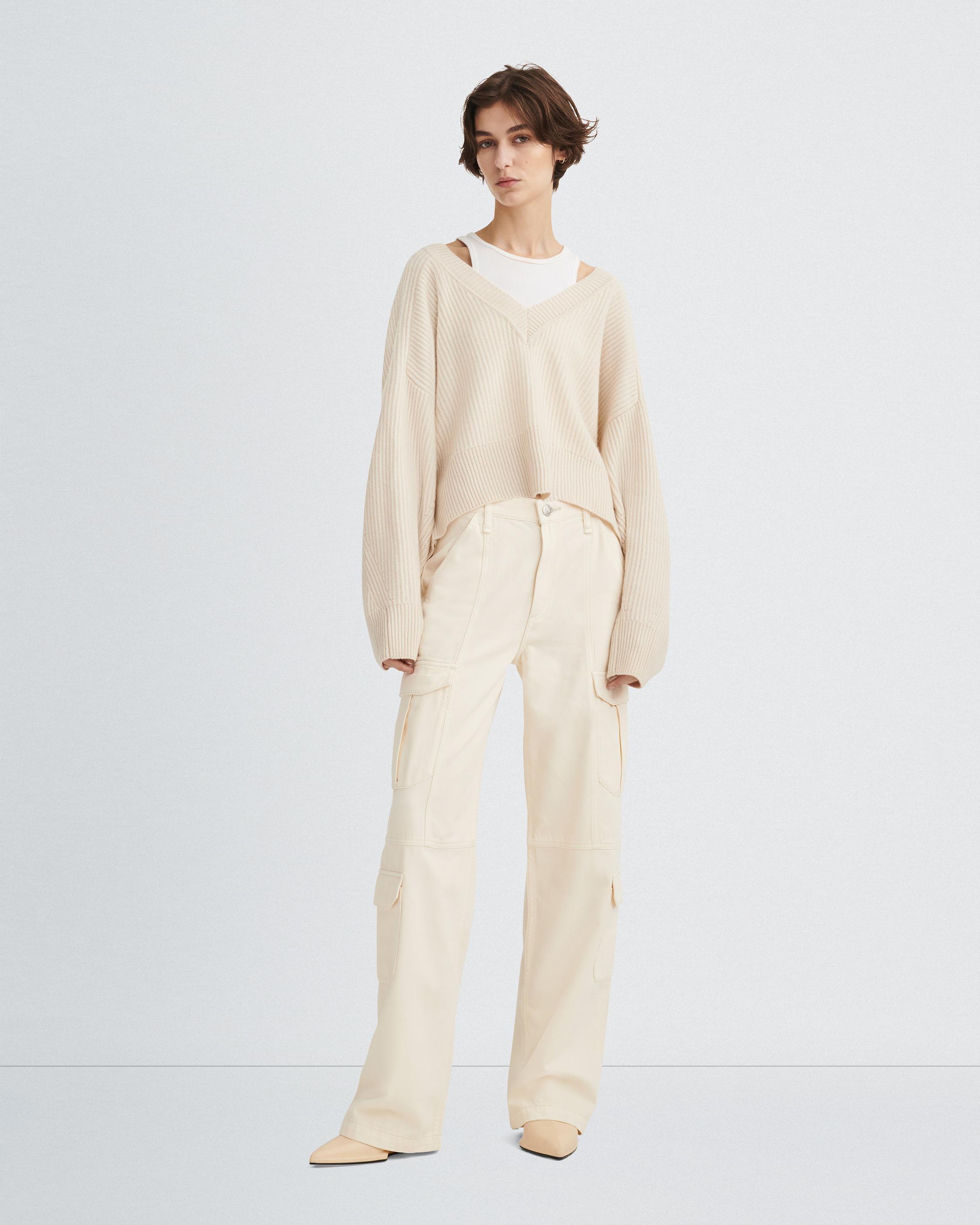 Rag & Bone Multi-pocket Jeans In White