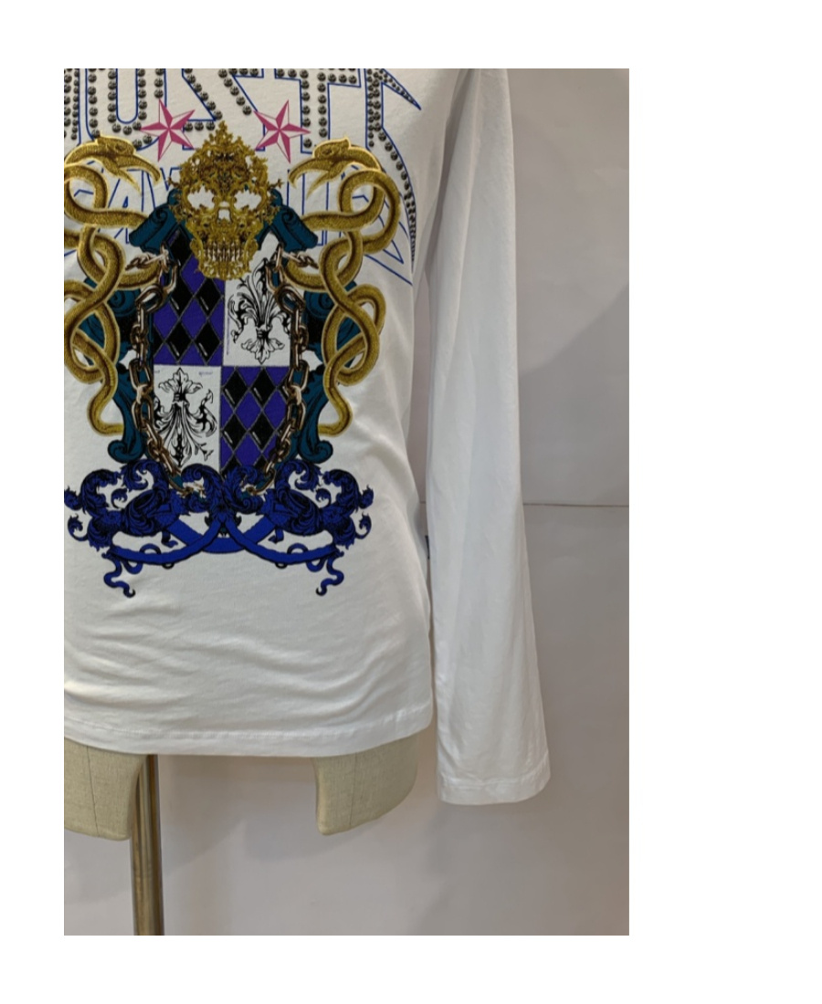 Just Cavalli Printed T-shirt In Gray