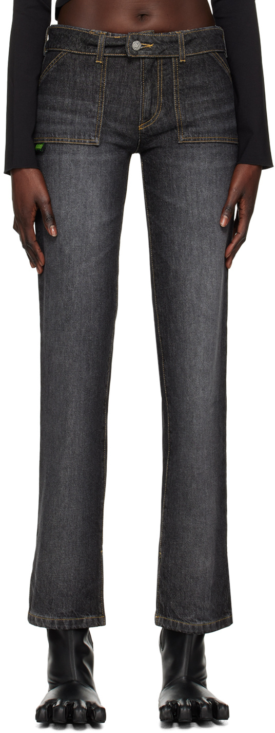 Avavav Black Pony Pant Jeans In Black