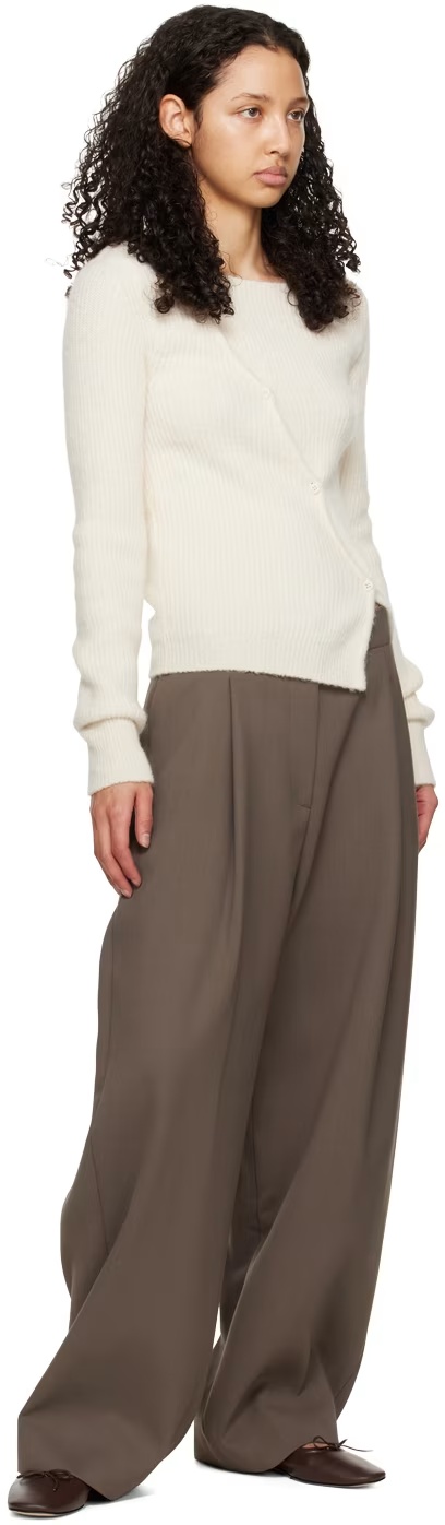 Aeyde Brown Delfina Ballerina Flats In Black