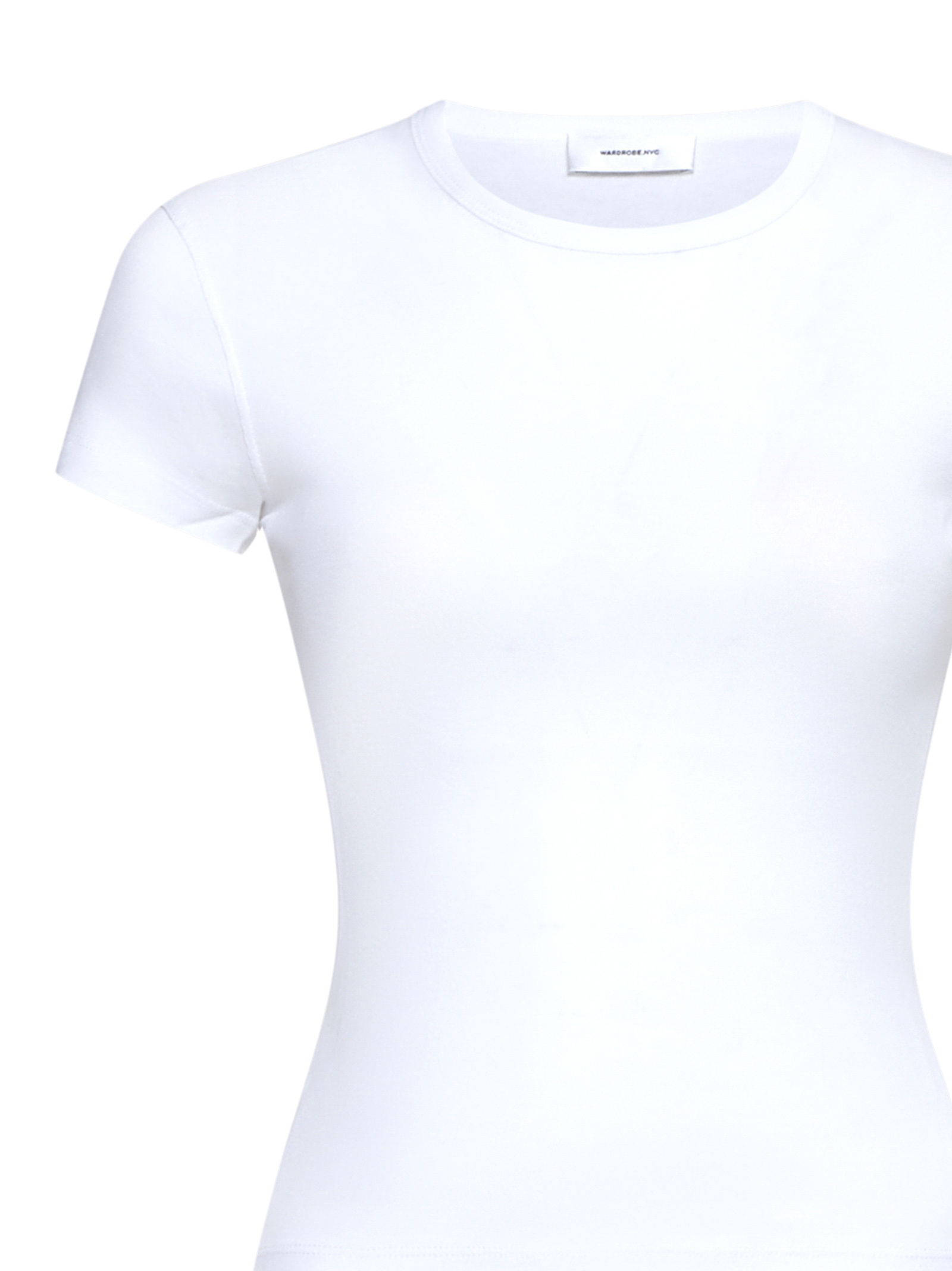 Shop Wardrobe.nyc Round Neck Short Sleeve T-shirt