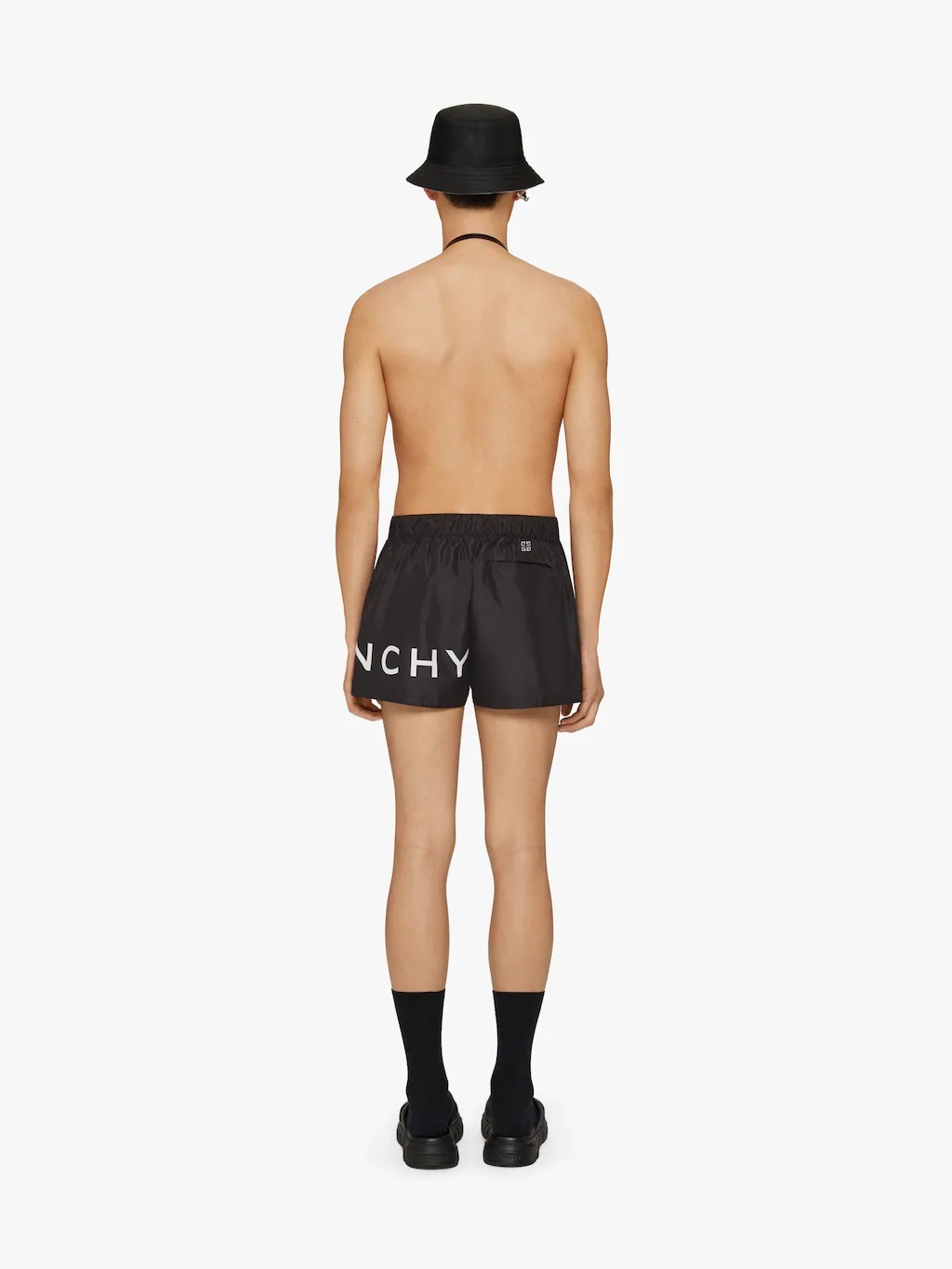 Givenchy Logo-embroidered Swim Shorts In Black