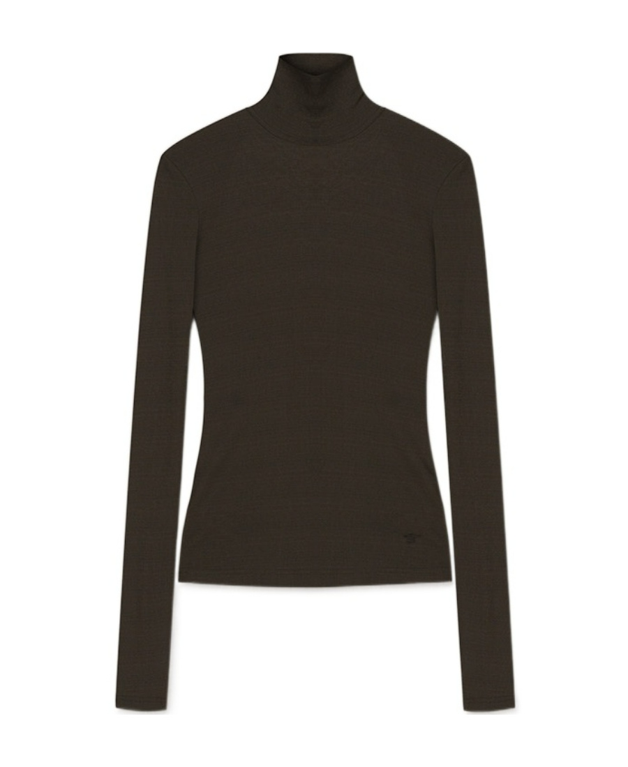 Nanushka Cut-out Roll-neck Top In Black