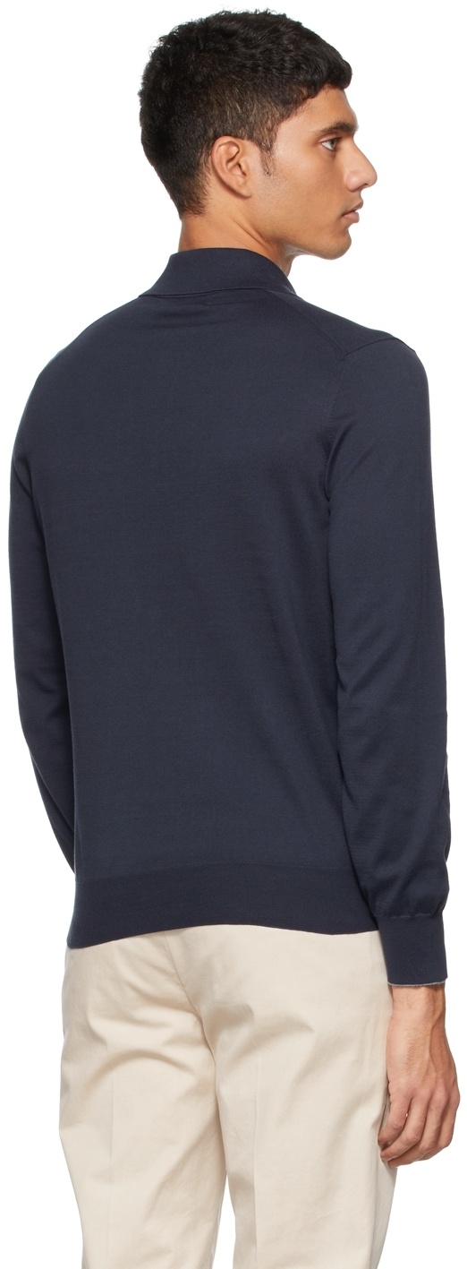 Brunello Cucinelli Cotton Polo Sweater In Black