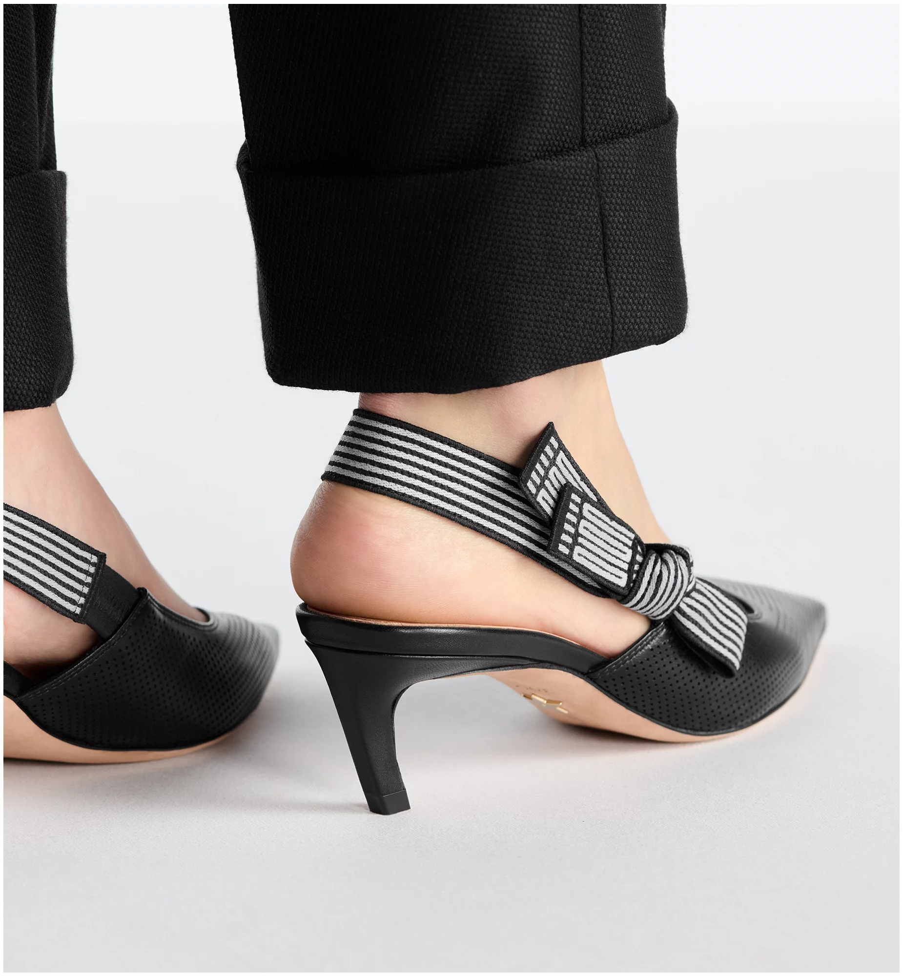 Dior Toujours Heel Sandals In Black