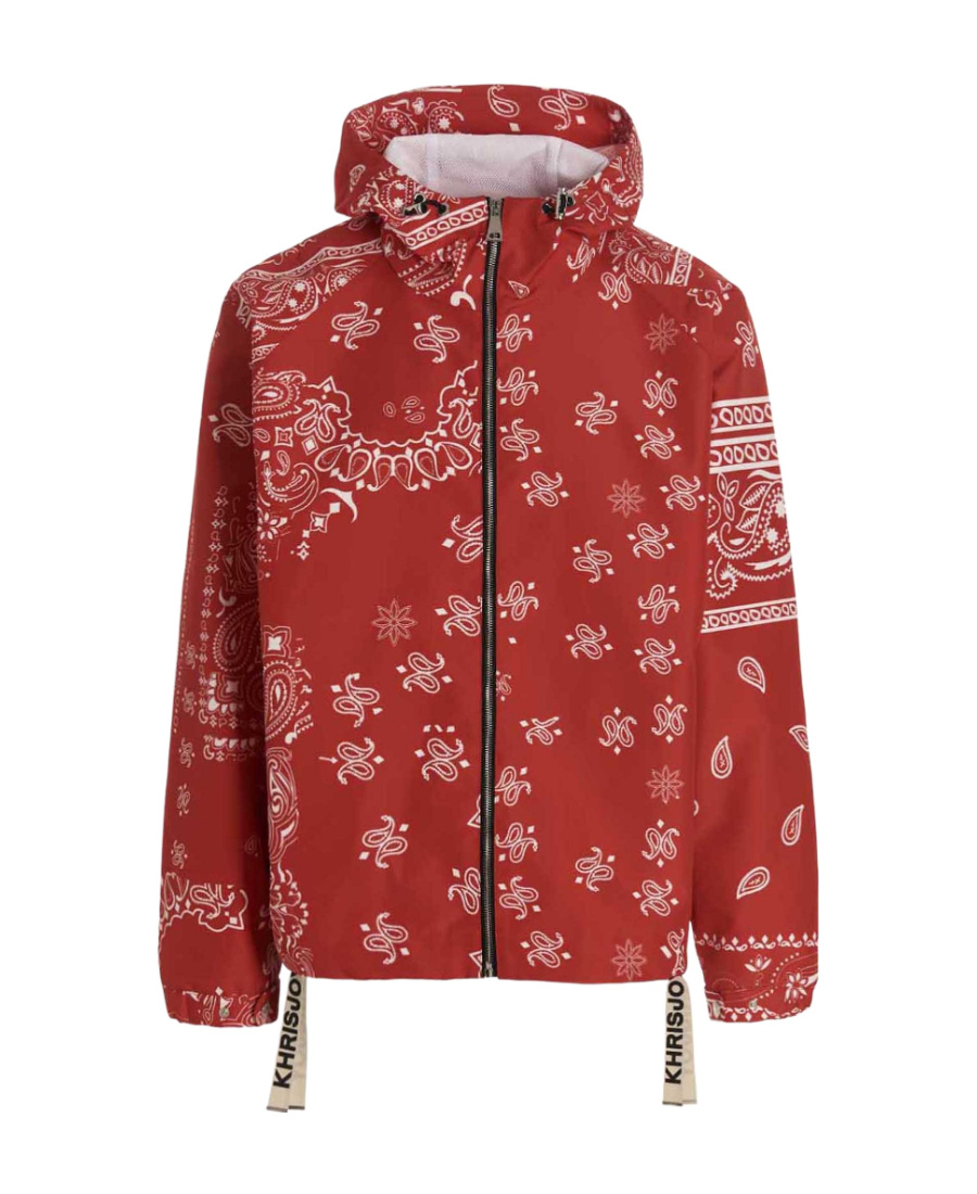 Khrisjoy 'bandana Hood' Windbreaker Jacket In Red