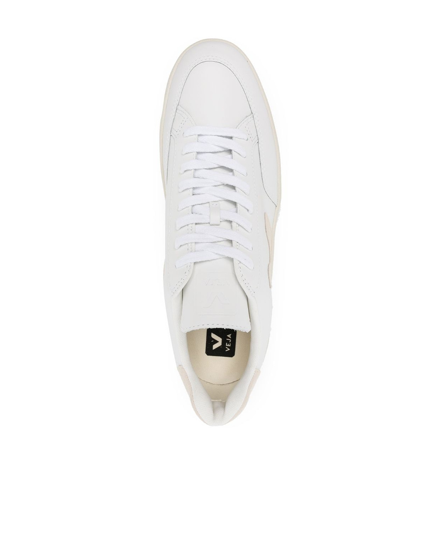 Veja V-12 Leather Sneakers In White