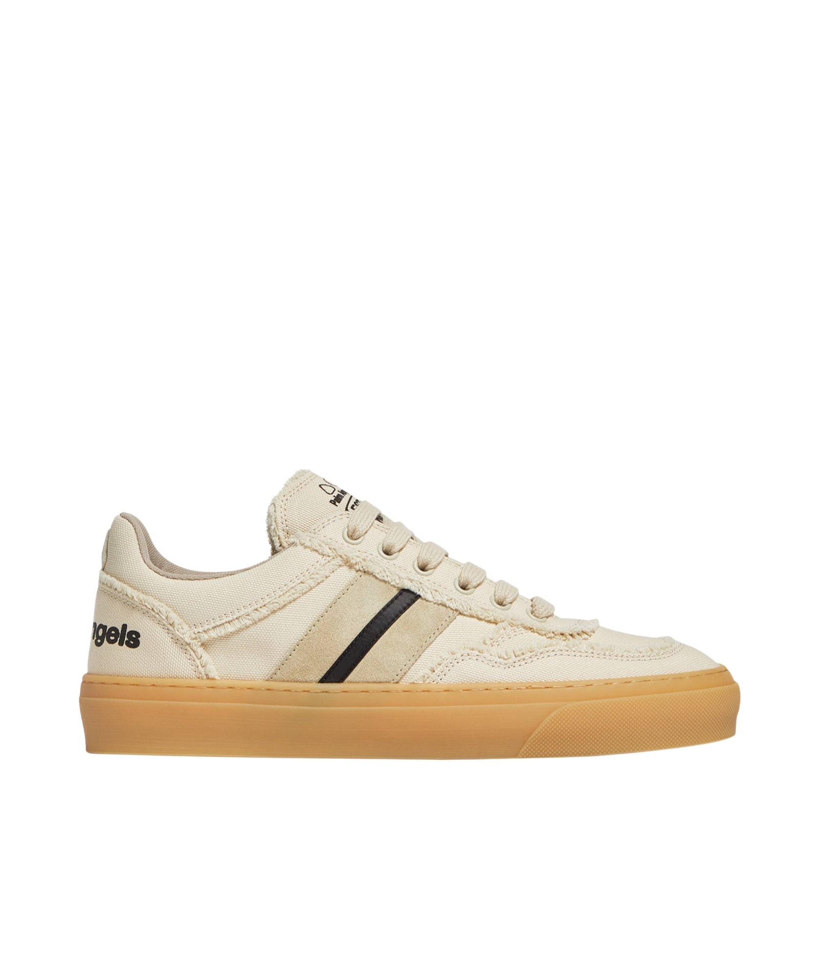 MONCLER MONCLER X PALM ANGELS MONACO2 CANVAS SUEDE SNEAKERS
