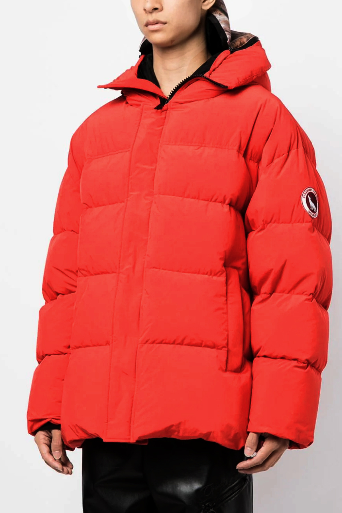Doublet Short Down Jacket In Red