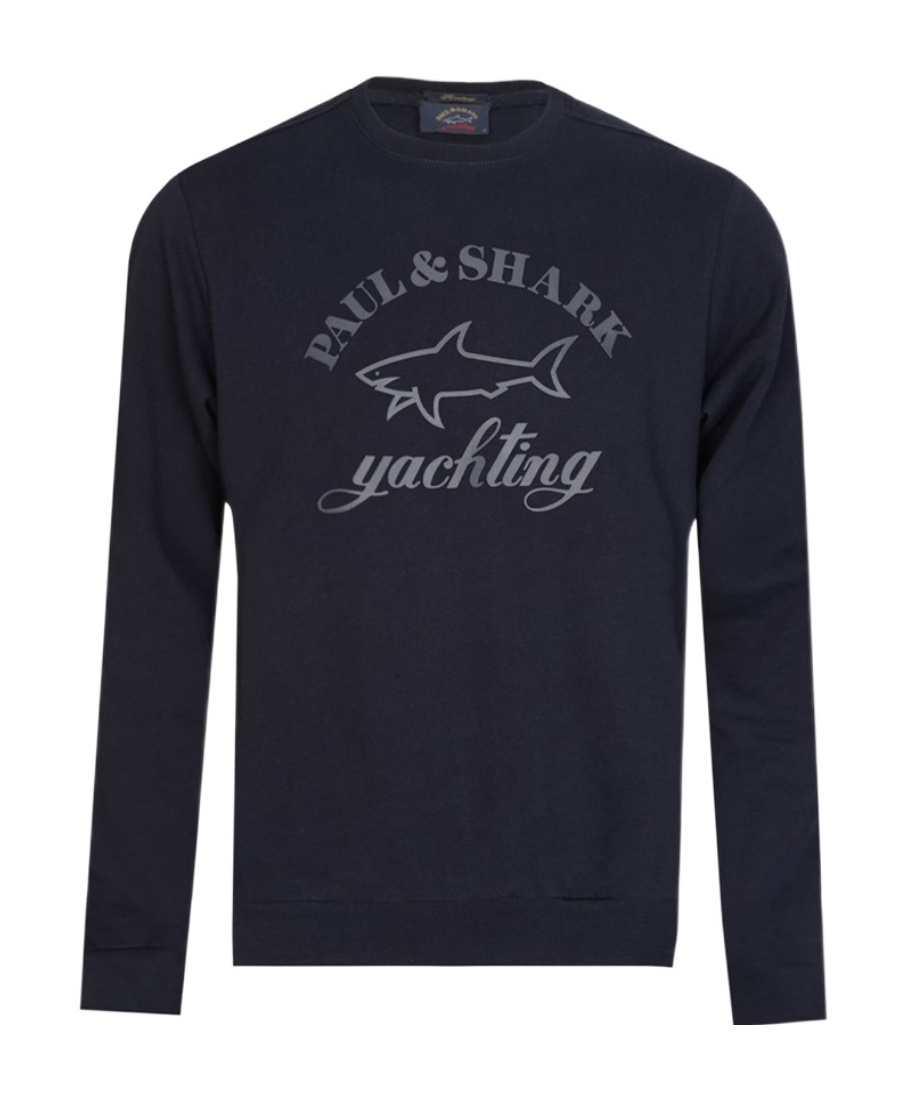 Shop Paul & Shark Logo Pattern Sweater In Blue