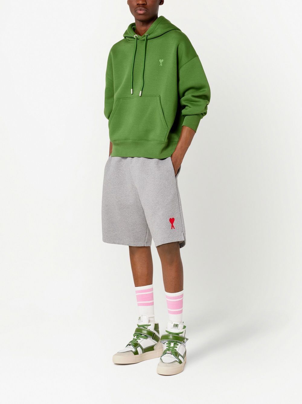 AMI ALEXANDRE MATTIUSSI LOGO SHORTS