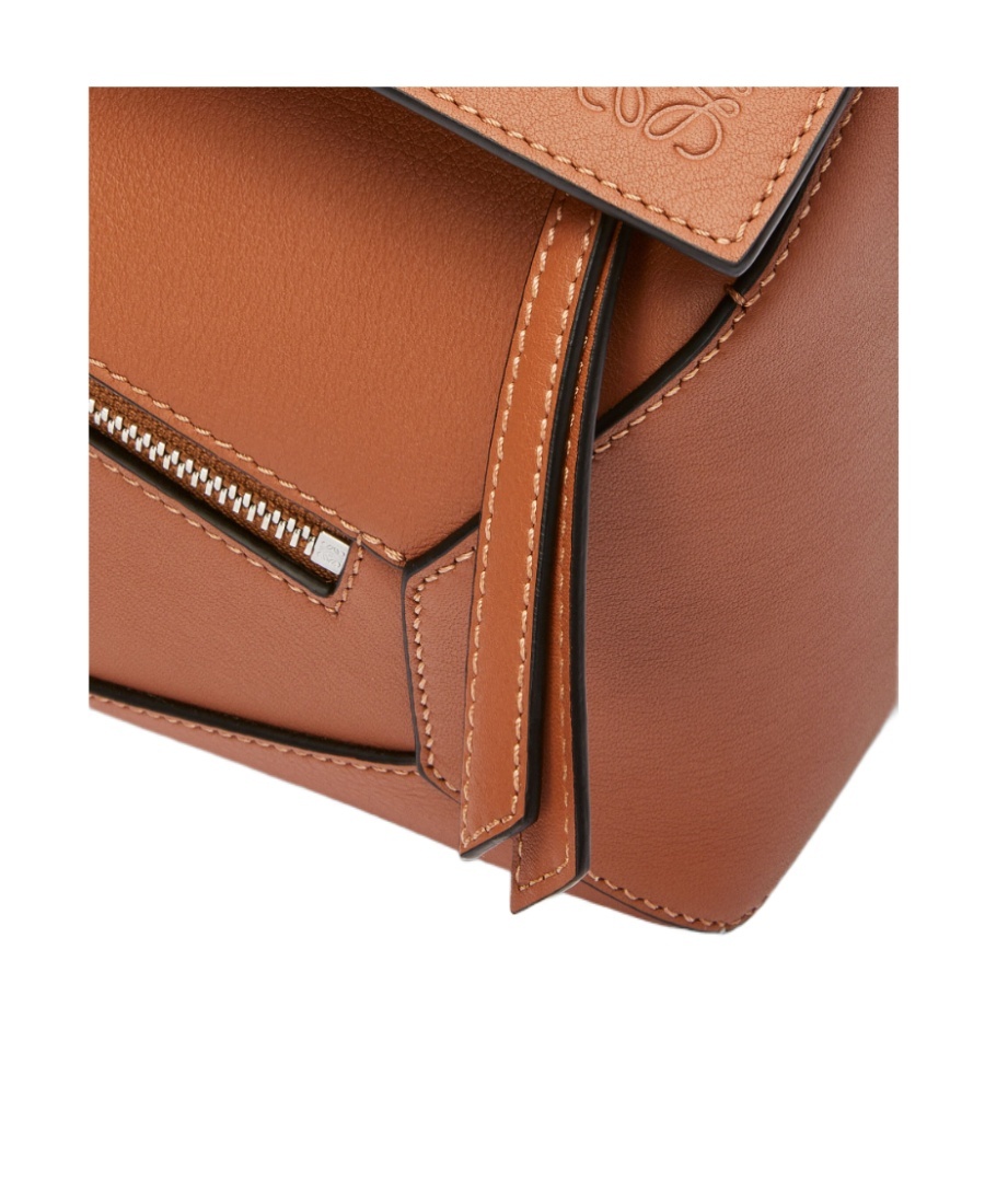 Loewe Small Puzzle Belt Bag In Classic Calfskin In Brown