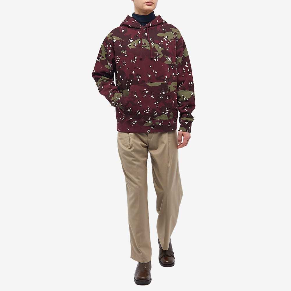 Maison Kitsuné Logo Camouflage Fox With Hoodie In Red