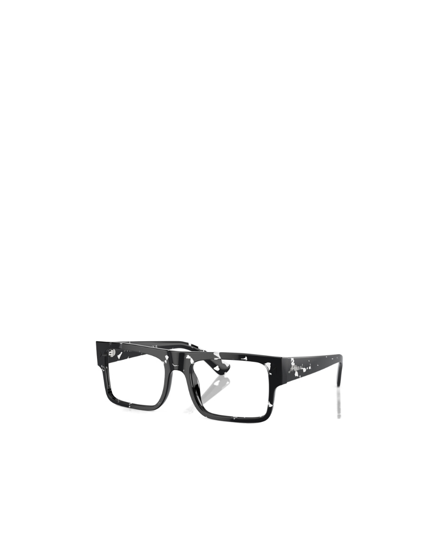 Prada Rectangular Frame Logo Flat Mirror In Black