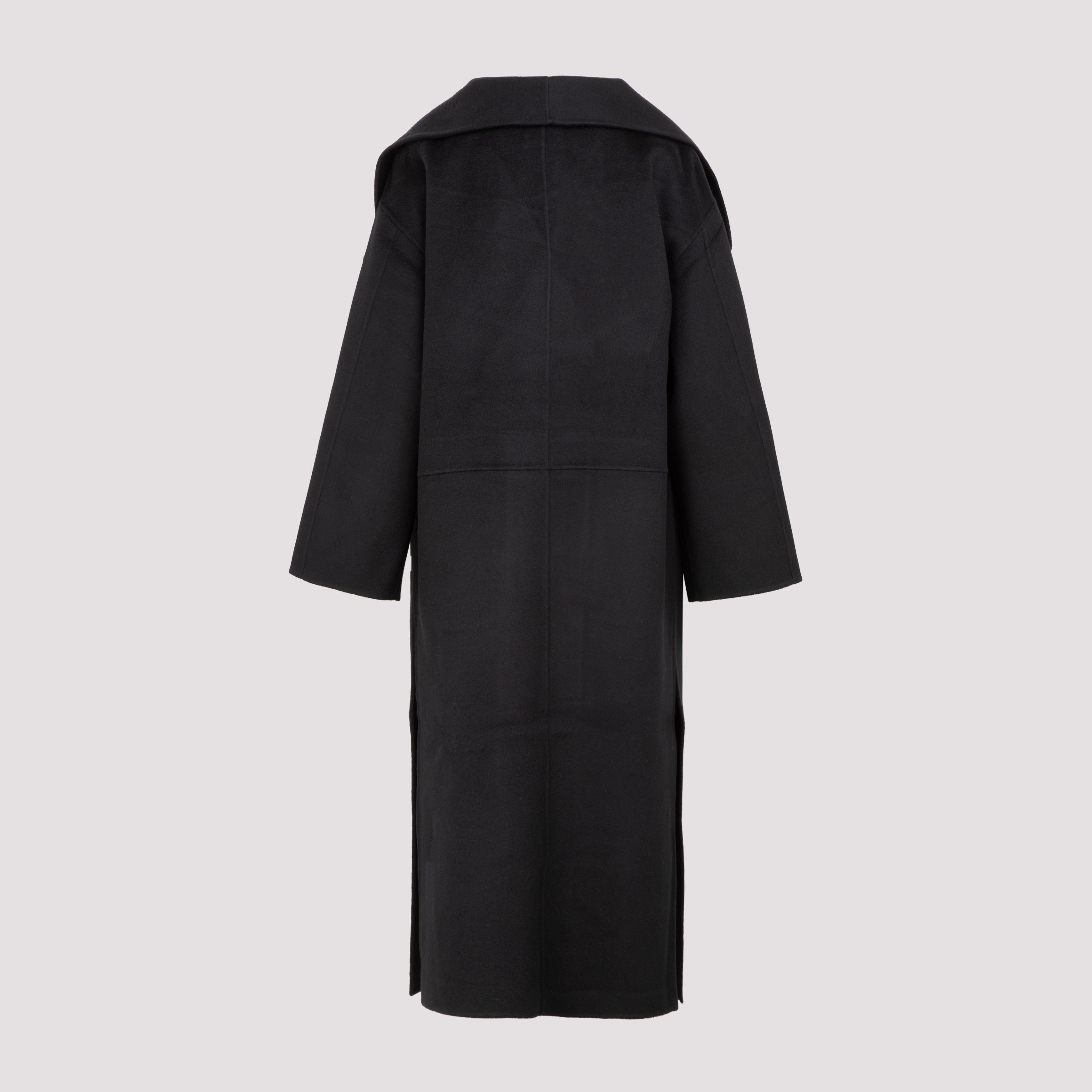 Shop Totême Oversized Wool-cashmere Coat In Black