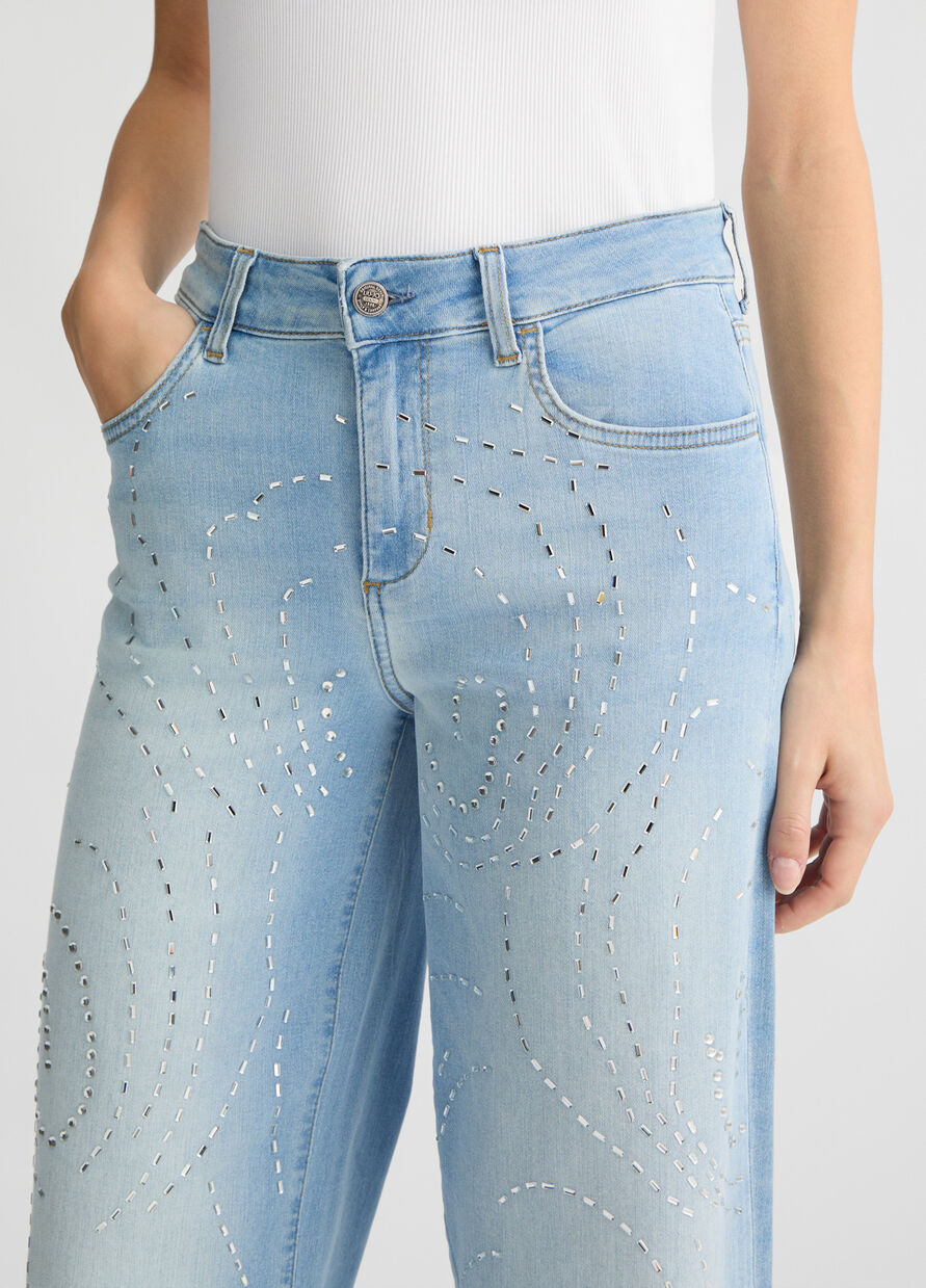 Liu •jo Flared Jeans With Studs