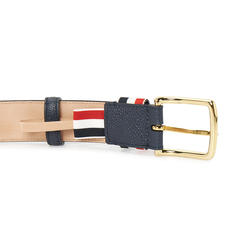 Thom Browne Pebble Grain Striped Loop In Blue