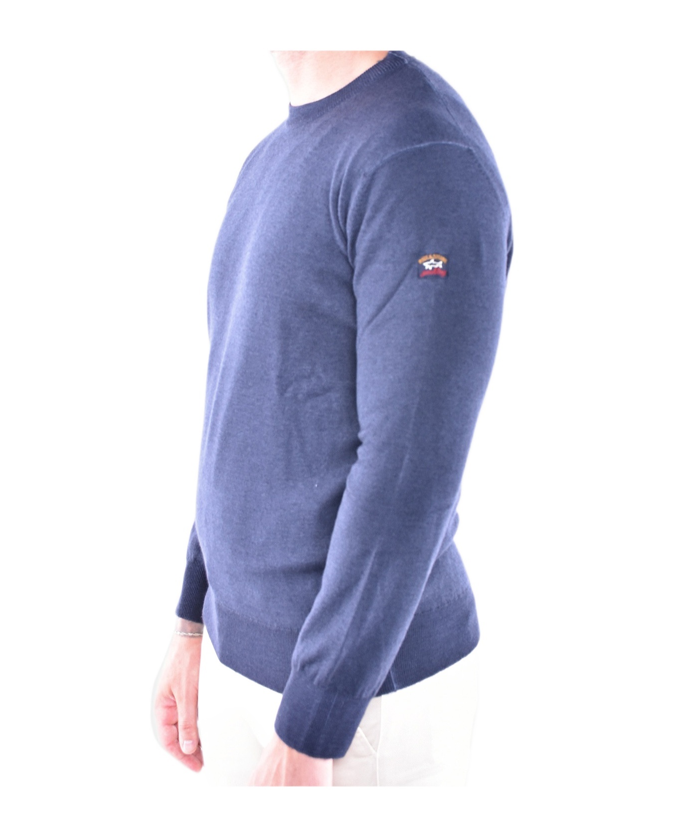 Paul & Shark Crew Neck Sweater In Blue