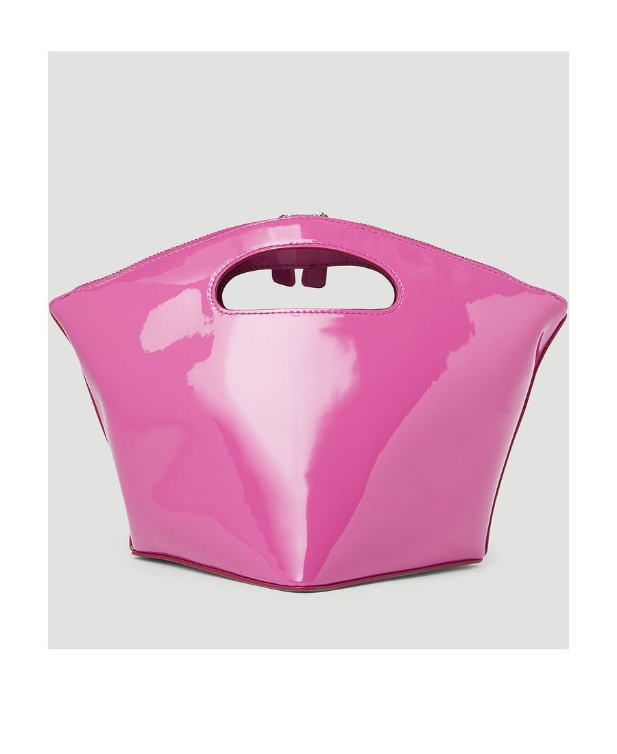 By Far Rubik Patent-leather Tote Bag In Pink