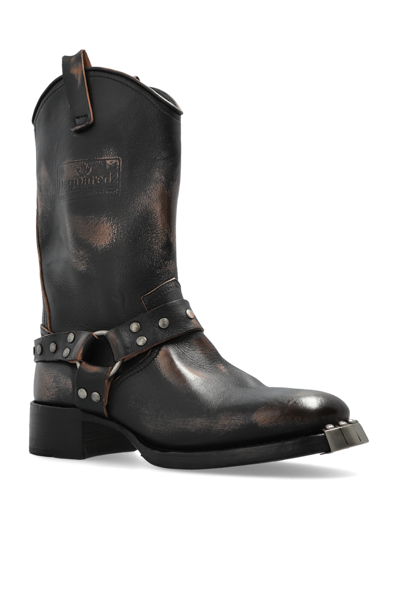 Dsquared2 Round-toed Boots In Brown