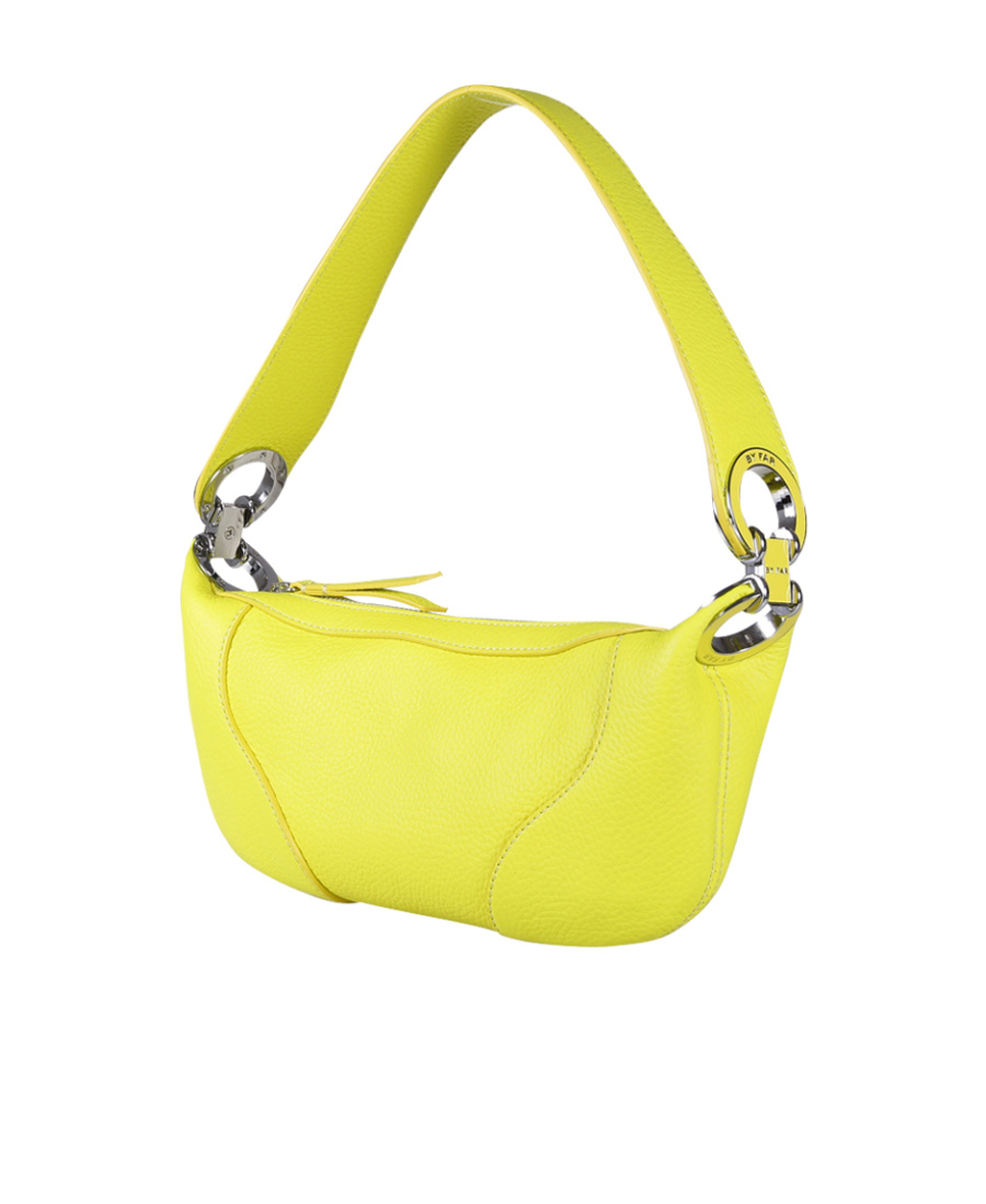 By Far Mini Amira Shoulder Bag In Yellow