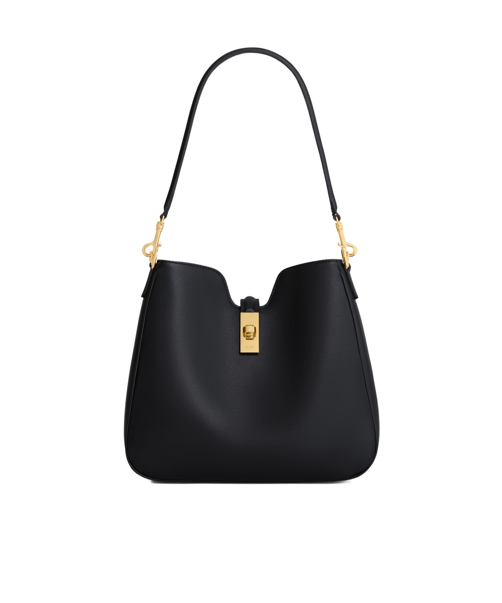 Celine Camille 16 Medium Soft Bag In Smooth Calfskin In Black