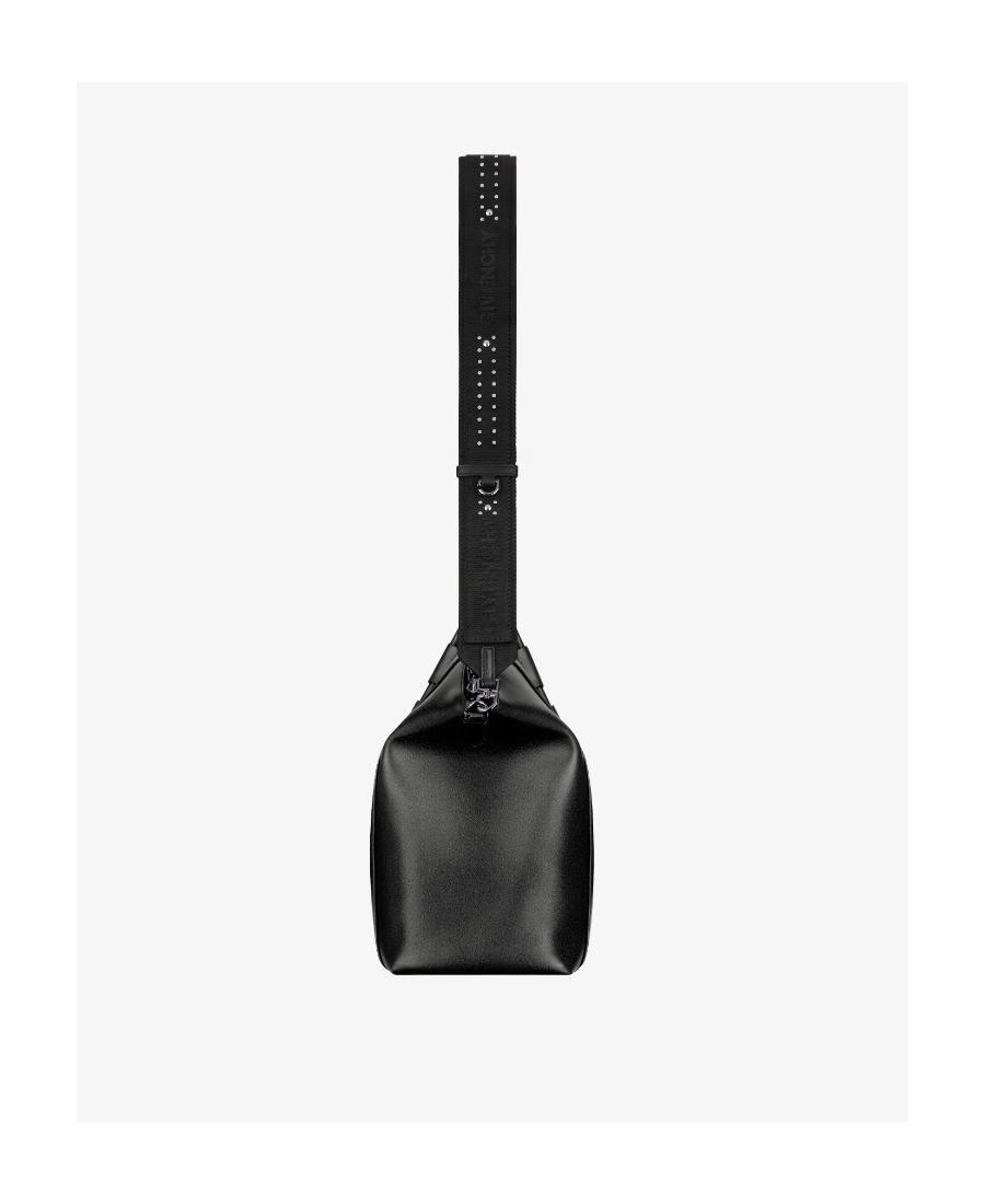 Givenchy Small Antigona Sport Bag In Leather With Metallic Details In Black