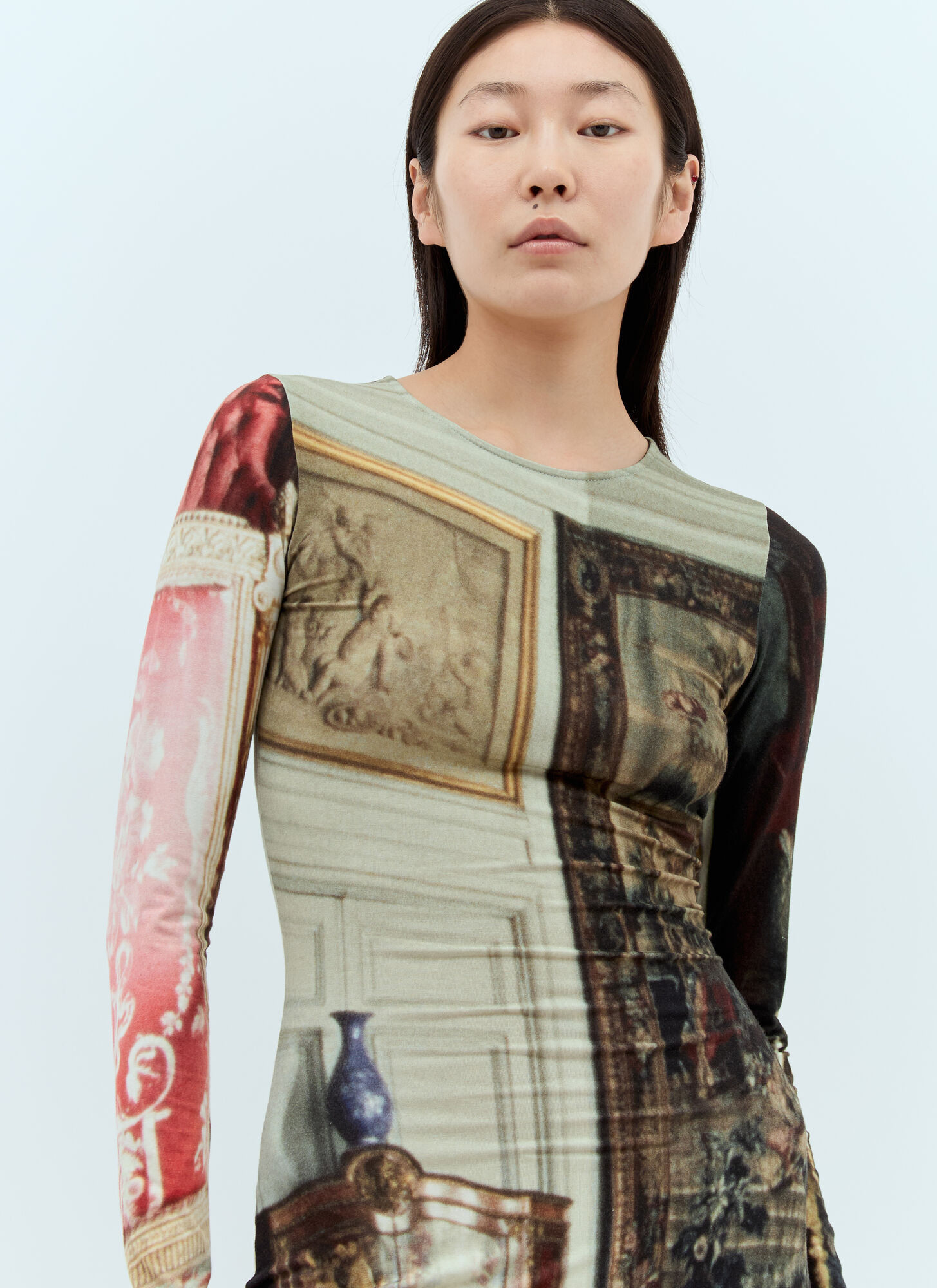 Vivienne Westwood Boulle Printed Midi Dress In Multicoloured