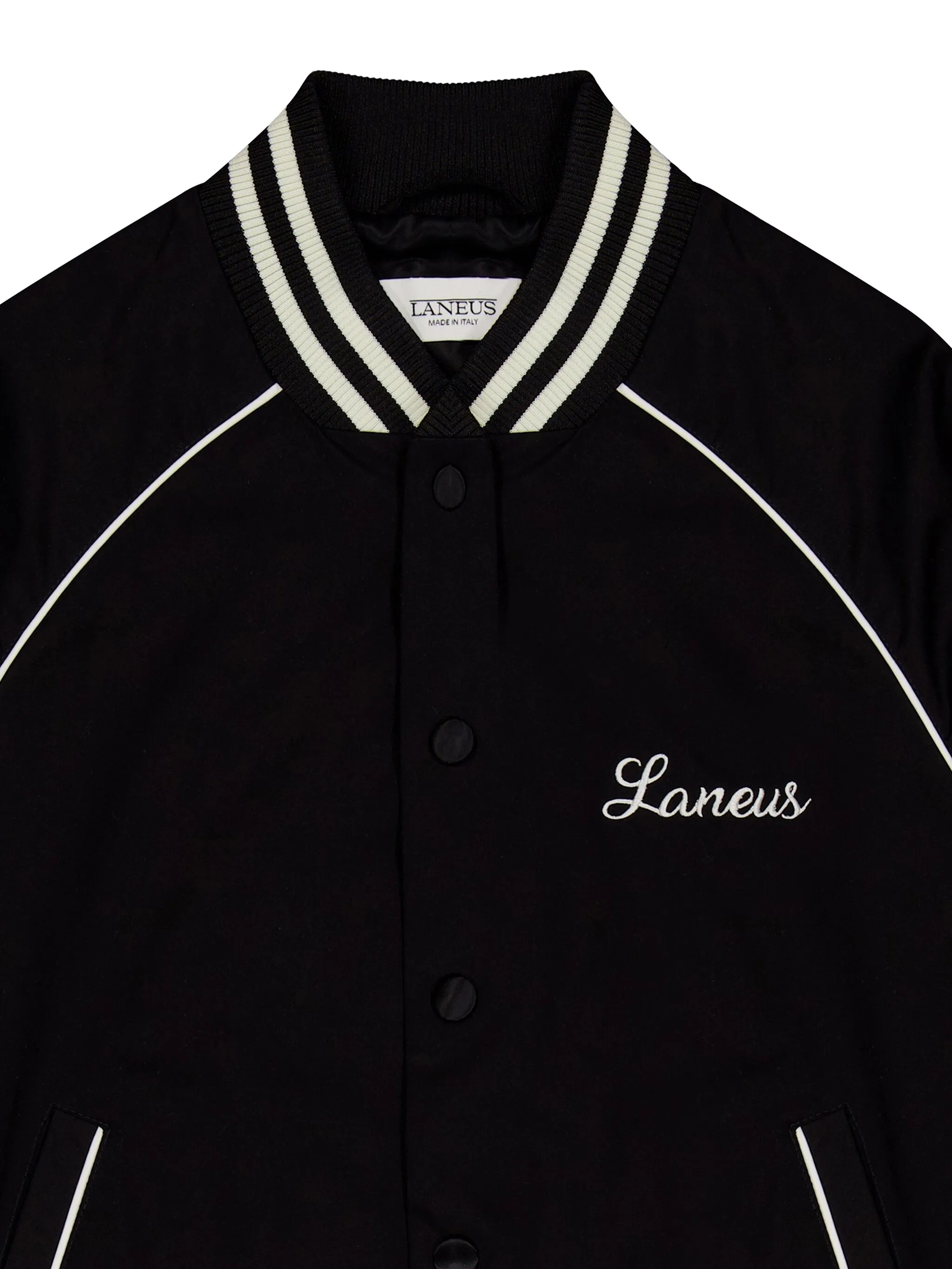 Laneus Long Sleeve Casual Jacket In Black
