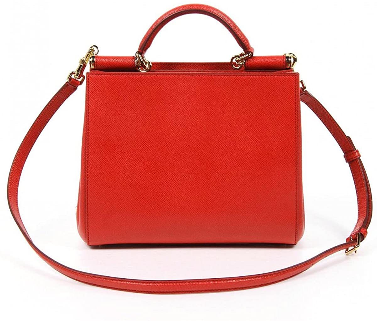 Dolce & Gabbana Logo Details Handbag In Red