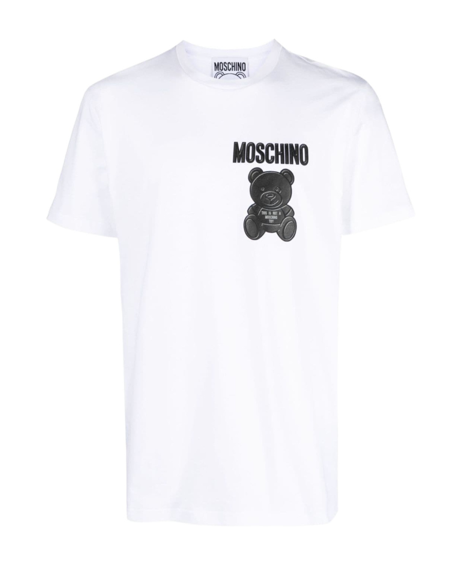 Moschino Logo Printed T-shirt In White