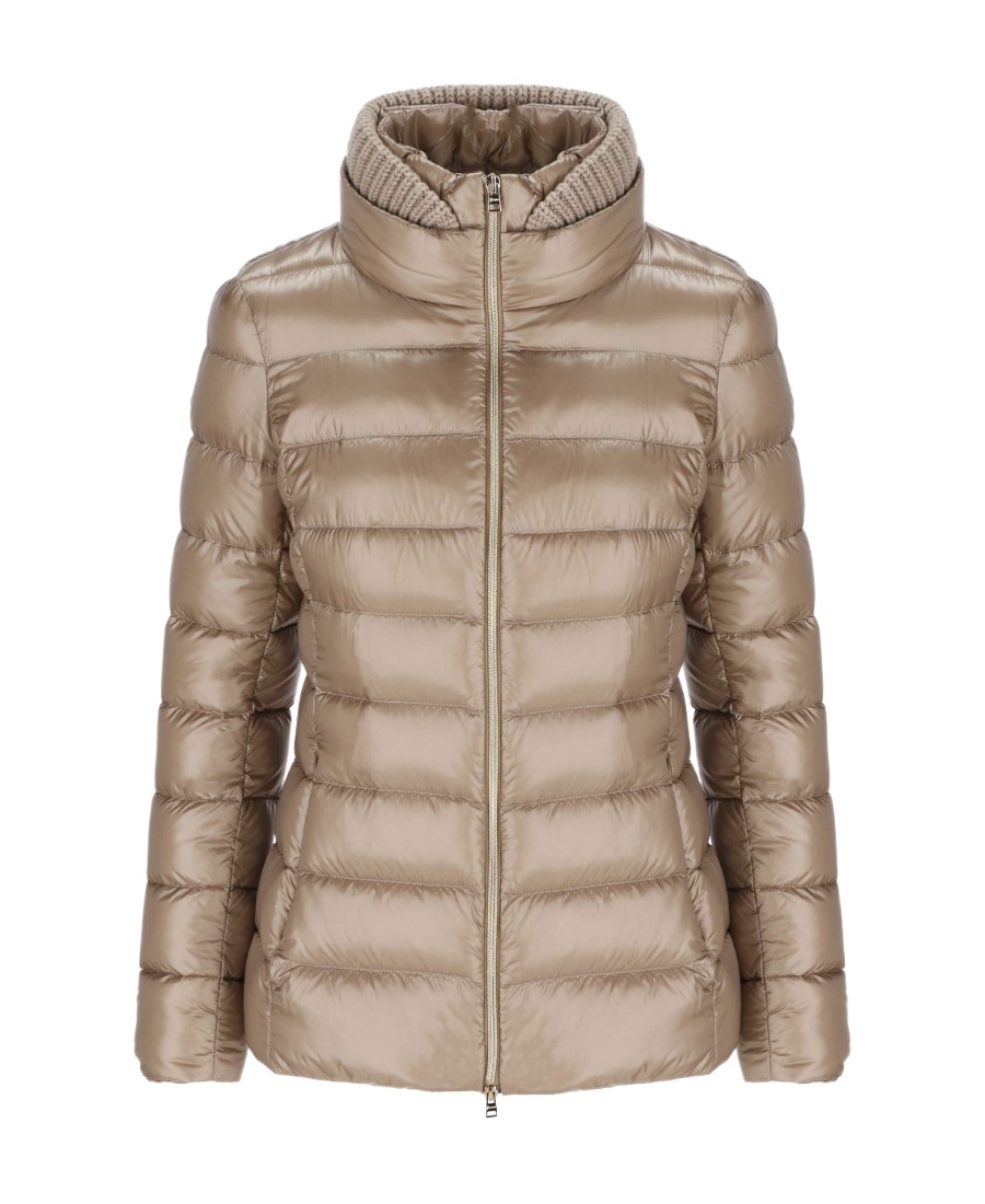 Herno Belted Quilted Jacket In Nude