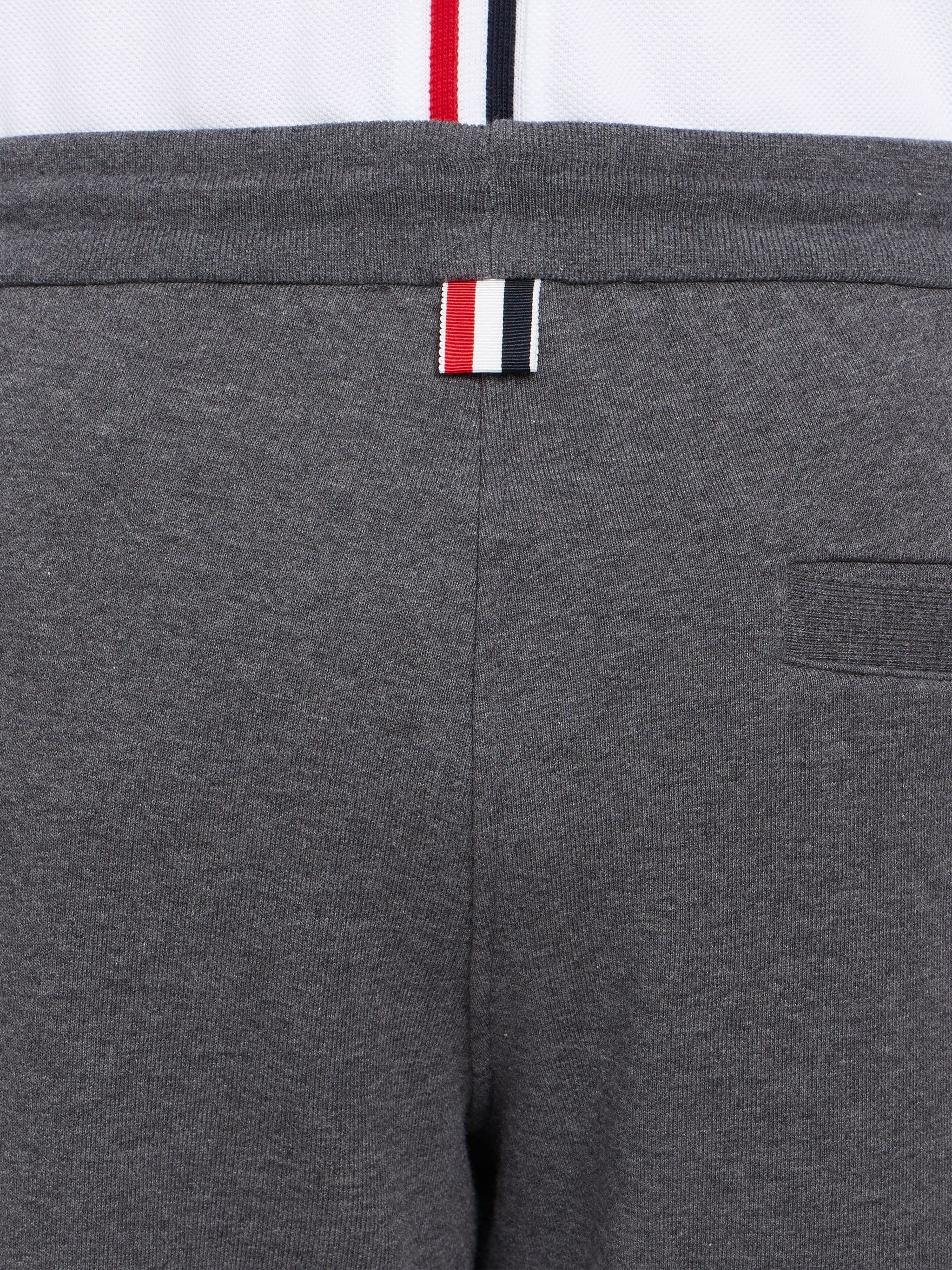 Thom Browne Dark Grey Classic Cotton Loopback Jersey 4-bar Sweatshort In Black