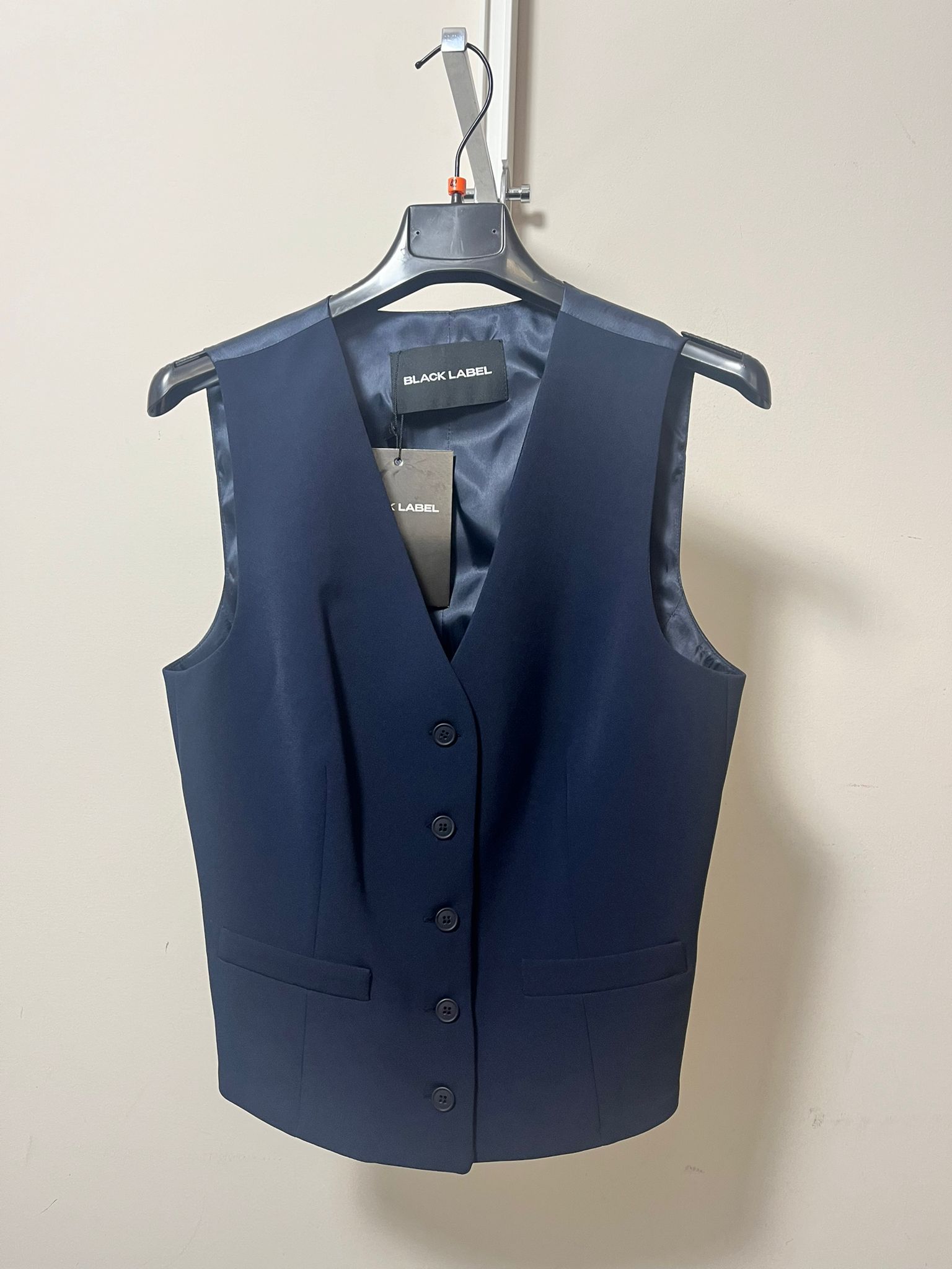 Rundholz Black Label Button Vest In Blue