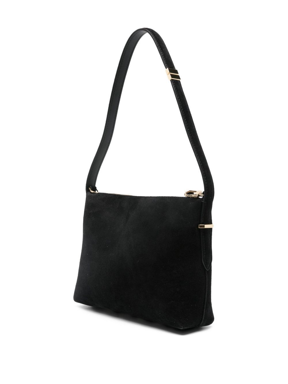 Totême Bevel Suede Wristlet In Black