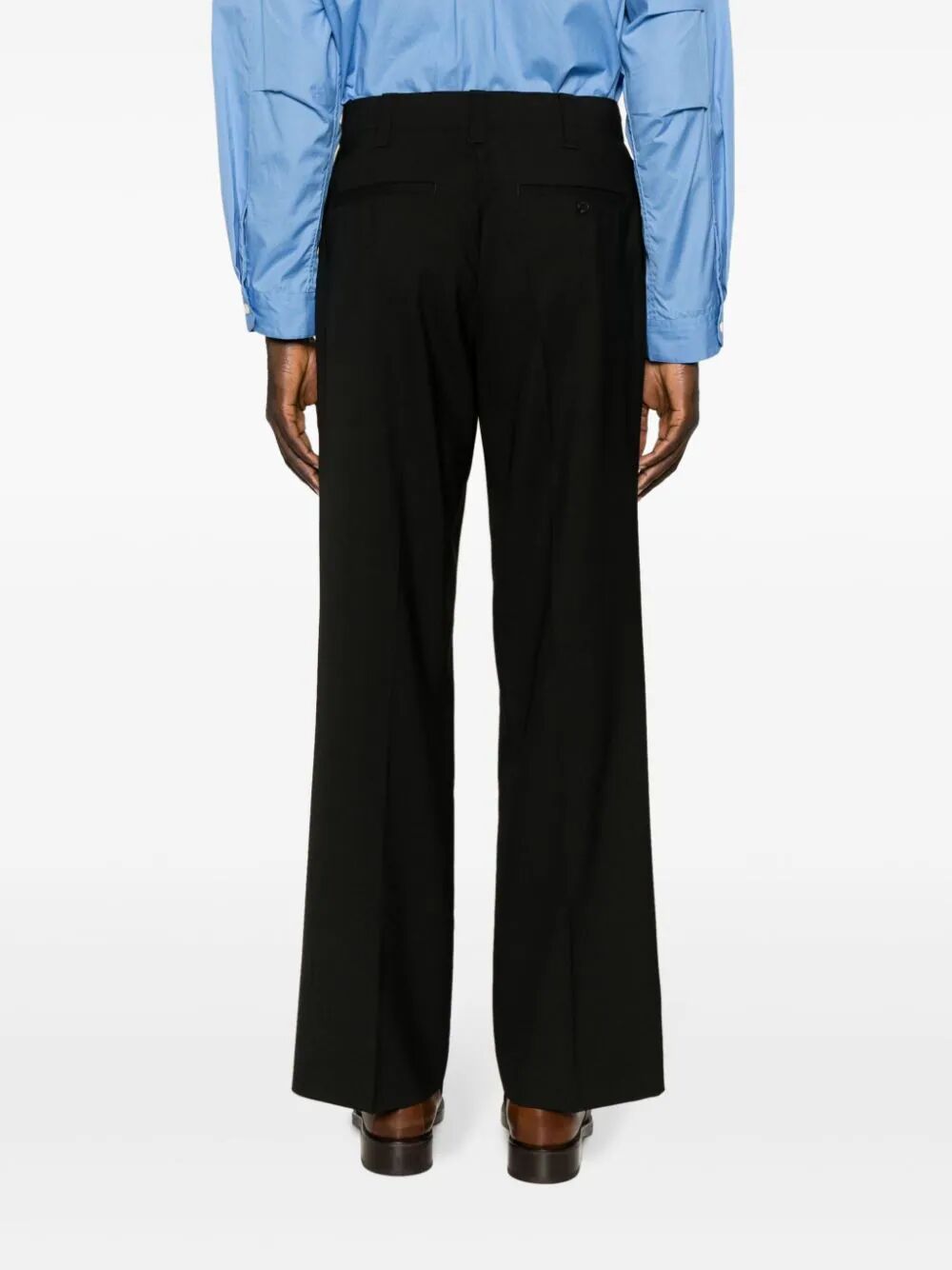 Marni Men's Lightweight Wool Trousers For Ss24 In Black