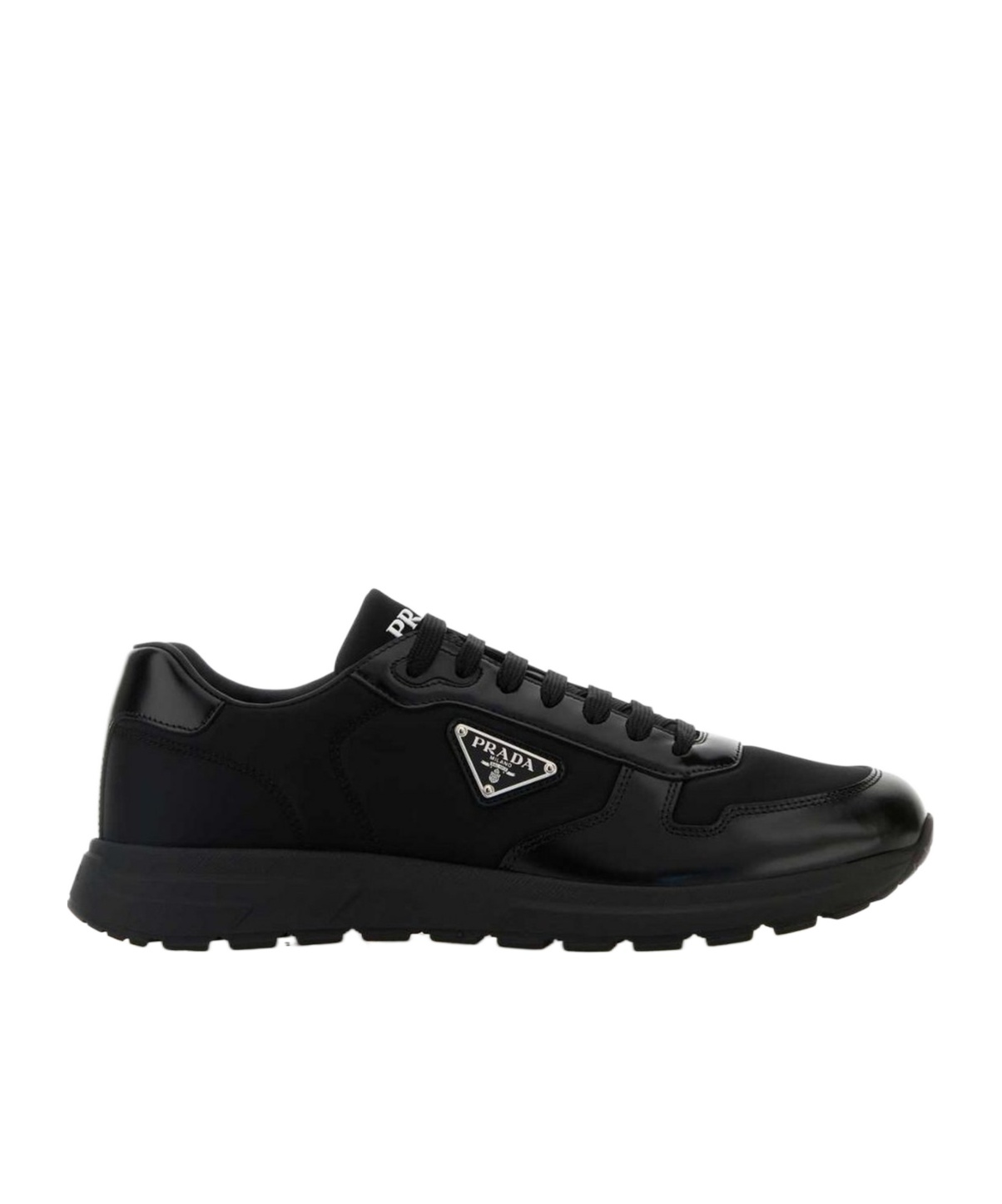Prada Downtown Nappa Leather And Nylon Sneakers
